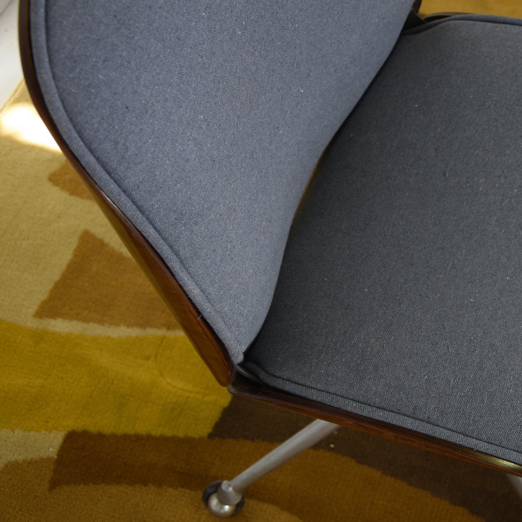 Metal Ico Parisi chairs for MIM Rome 1970s