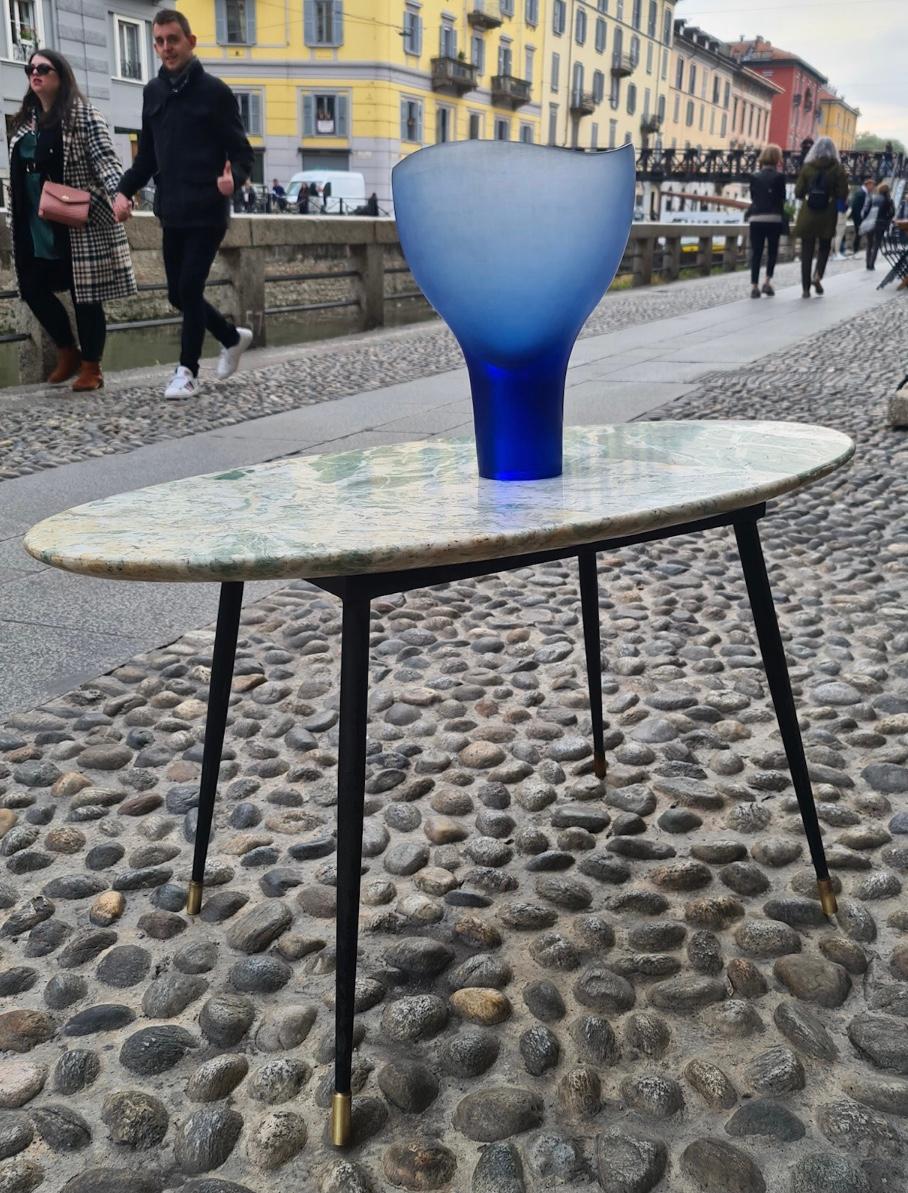 Tavolino Ico Parisi in ottone, ferro, marmo, 1950, Italia in vendita 1