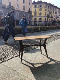 Ico Parisi Coffe Table Wood Marble Italy, 1950