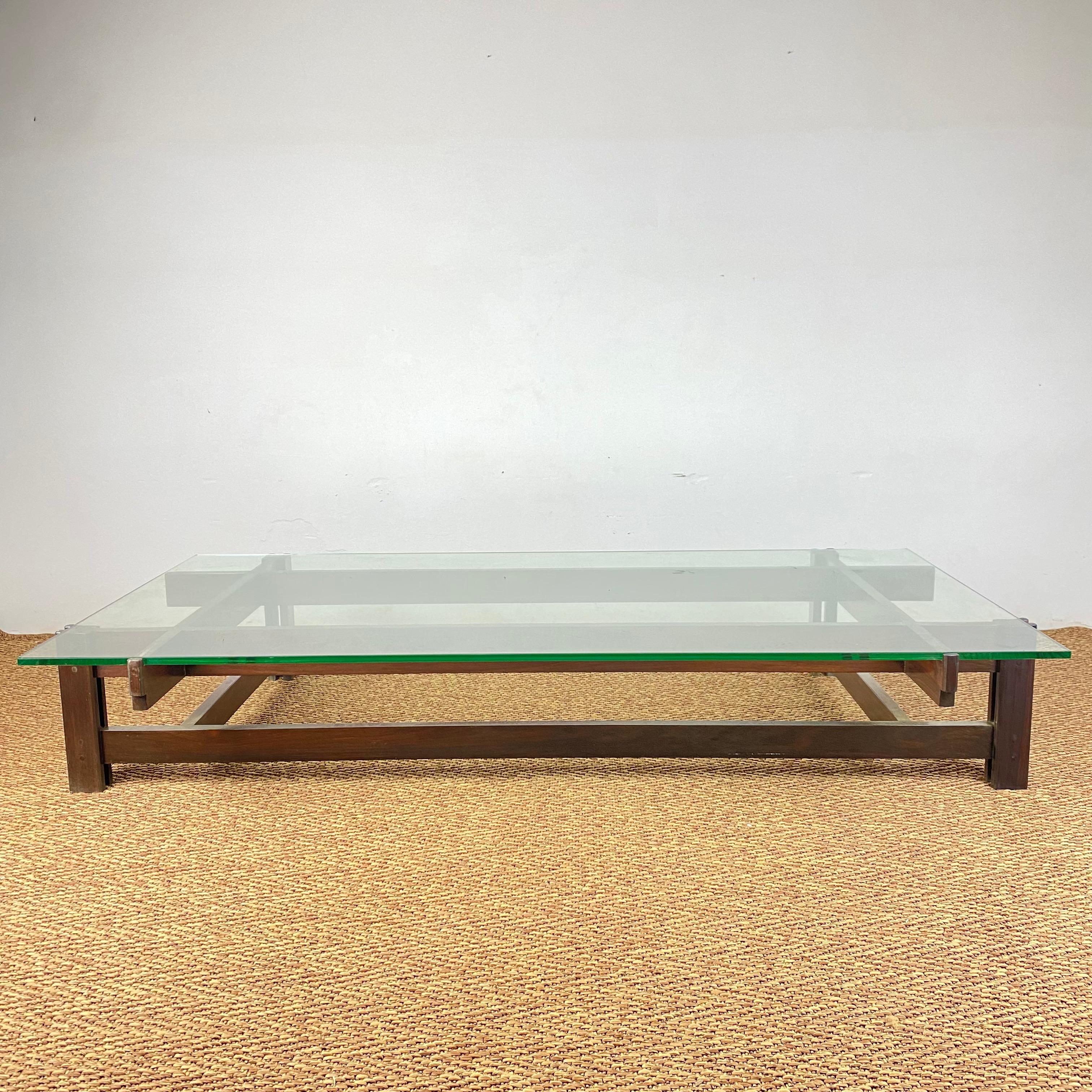 Glass Ico Parisi Coffee Table 751 for Cassina, Italy, 1962