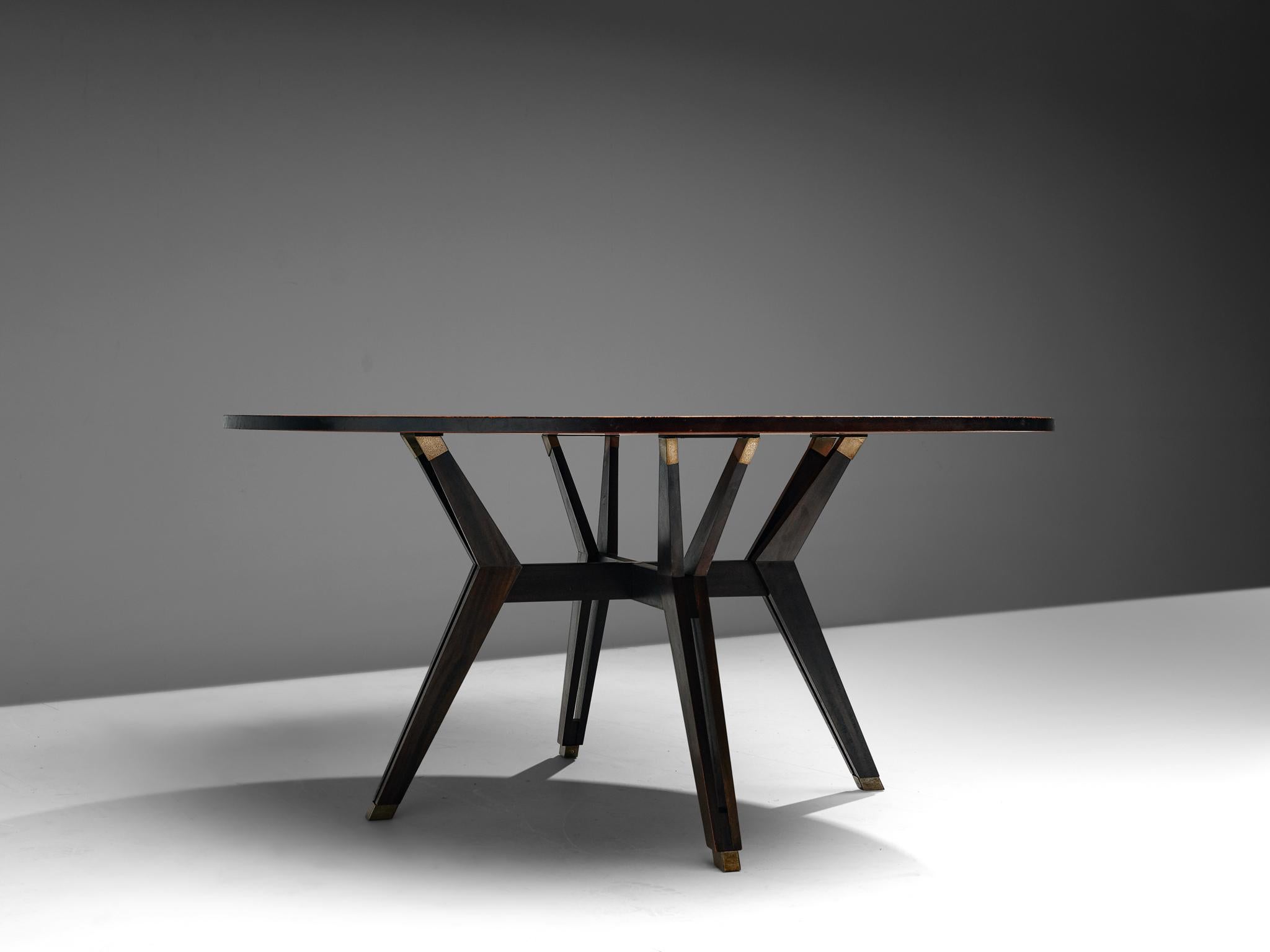 Mid-Century Modern Ico Parisi Dining Table in Rosewood for MIM Roma