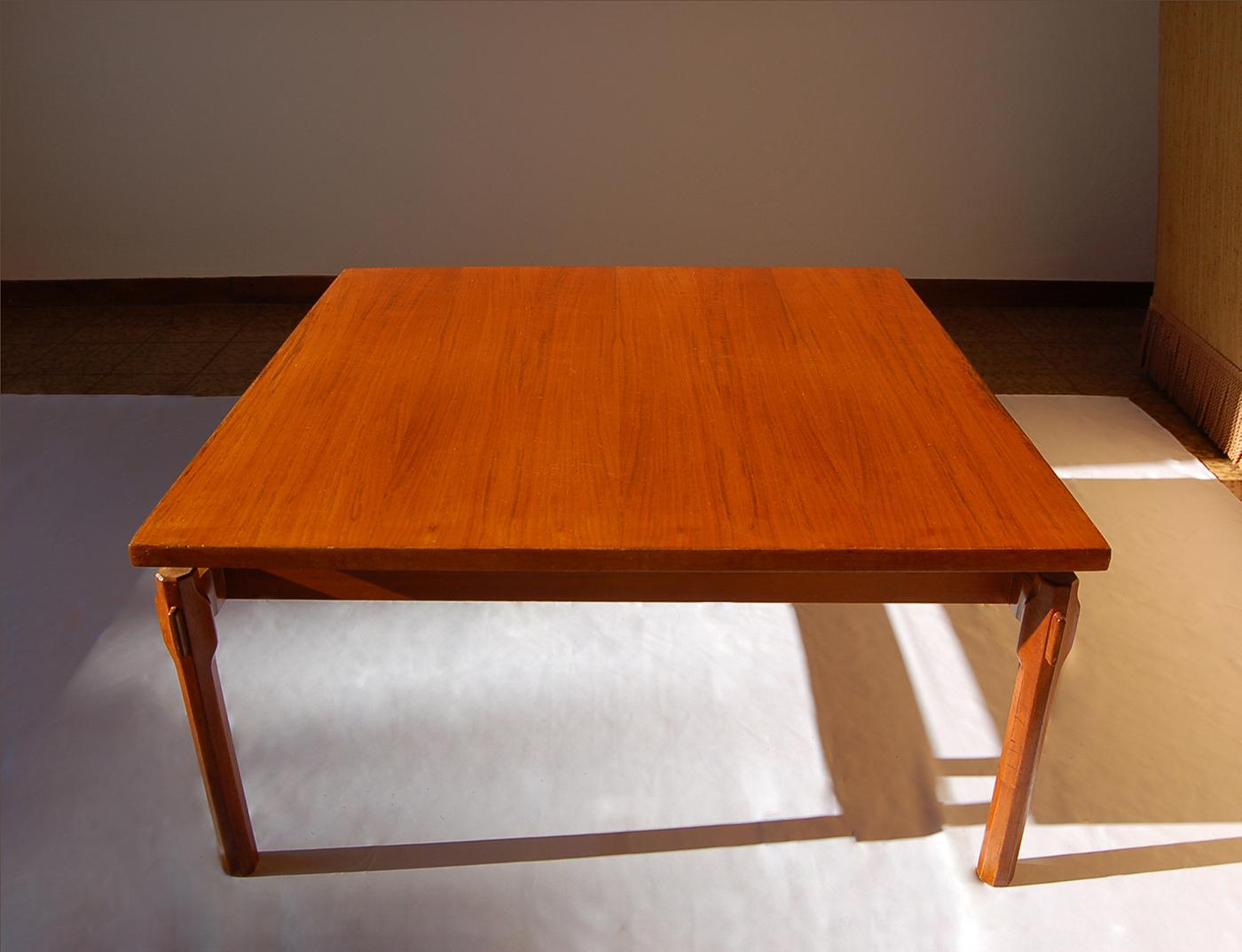 Ico Parisi Coffee Table in Teak Wood for Cassina 1960  1