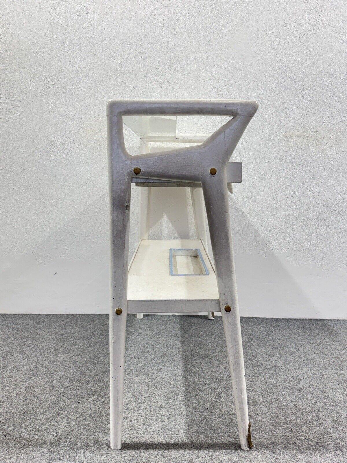 Glass Ico Parisi Style Console Table Mid-Century Design Modernism 1950's For Sale