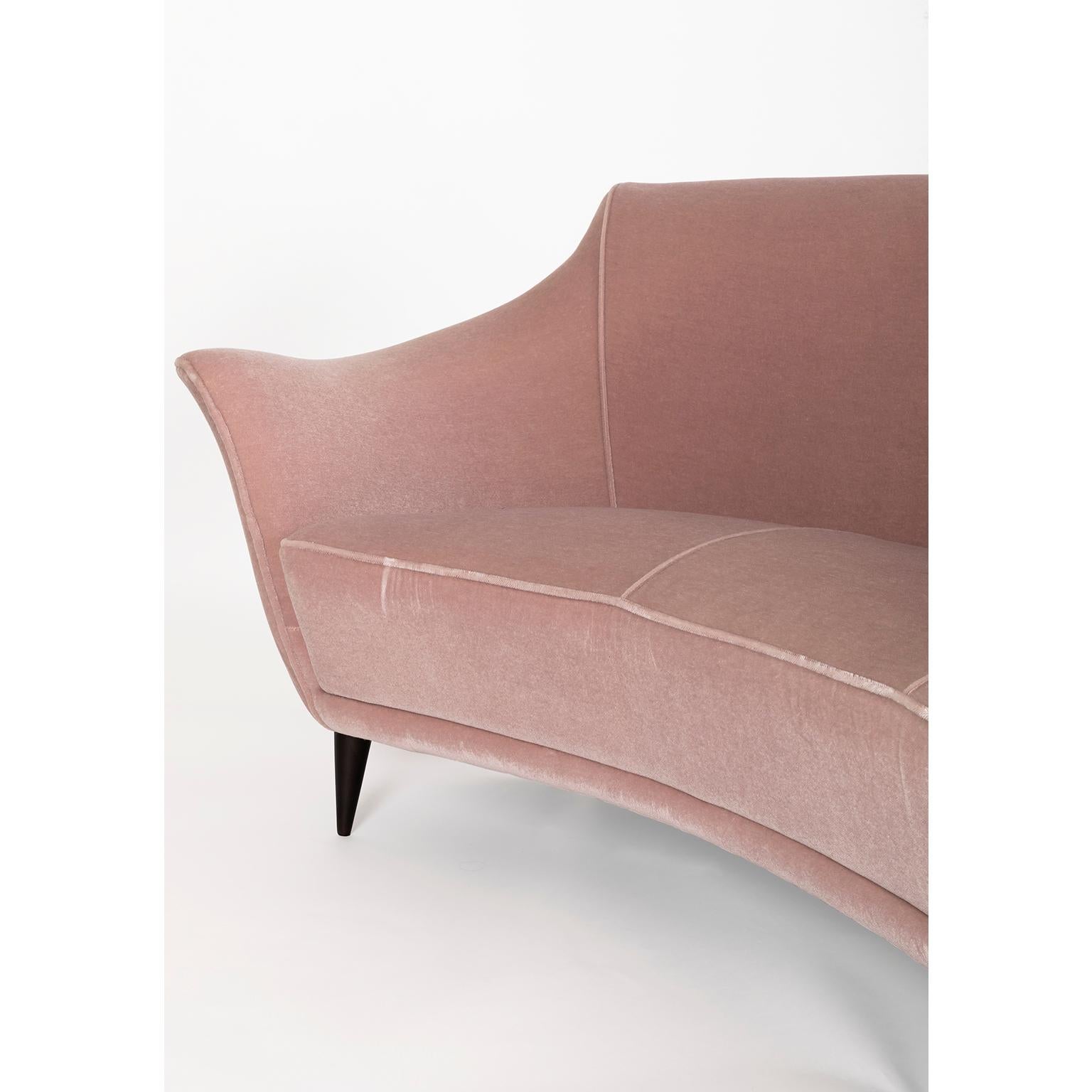 Ico Parisi Curved Four Seat Sofa, Italy, 1951 For Sale 10