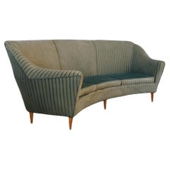 Vintage Ico Parisi Curved Sofa 