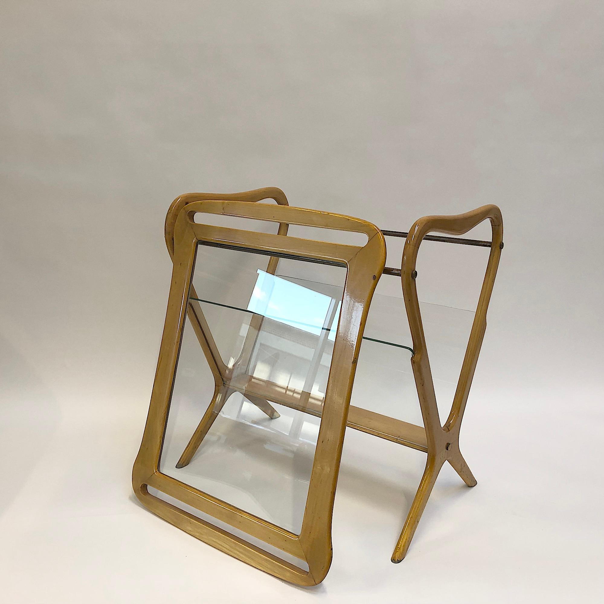 Wood Ico Parisi, De Baggis, Magazine Rack, 1956, Italy For Sale