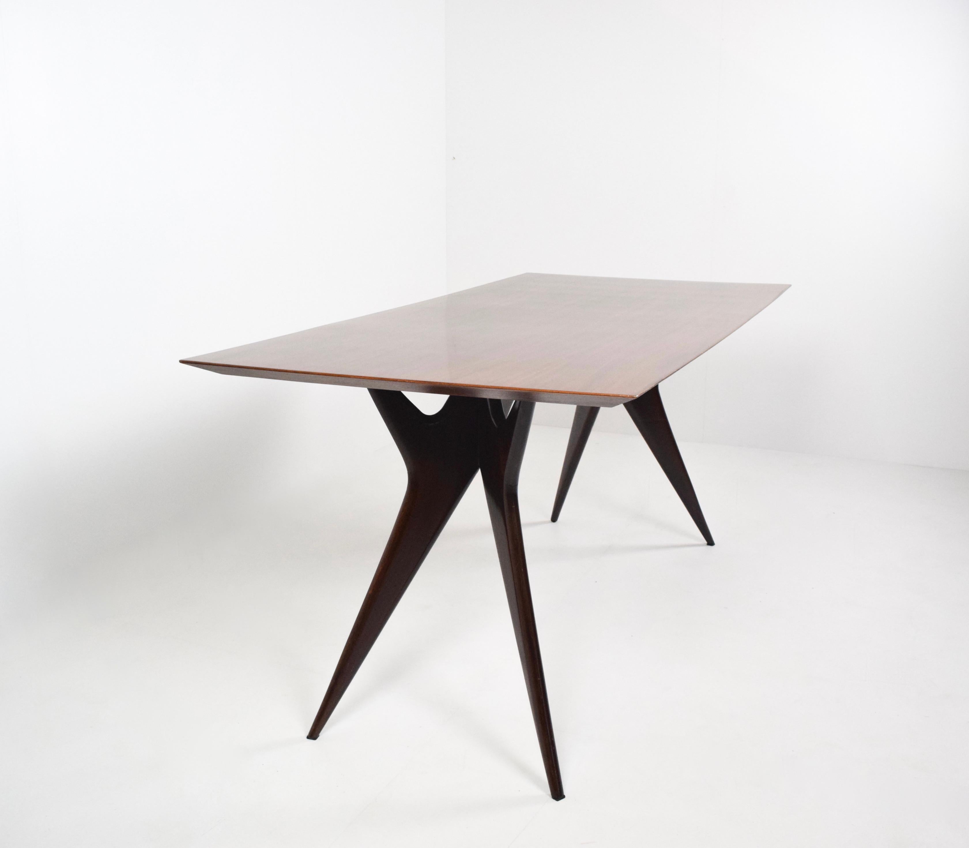 Mid-Century Modern Ico Parisi Dining or Worktable for MIM Roma, Midcentury, Italy, 1950s