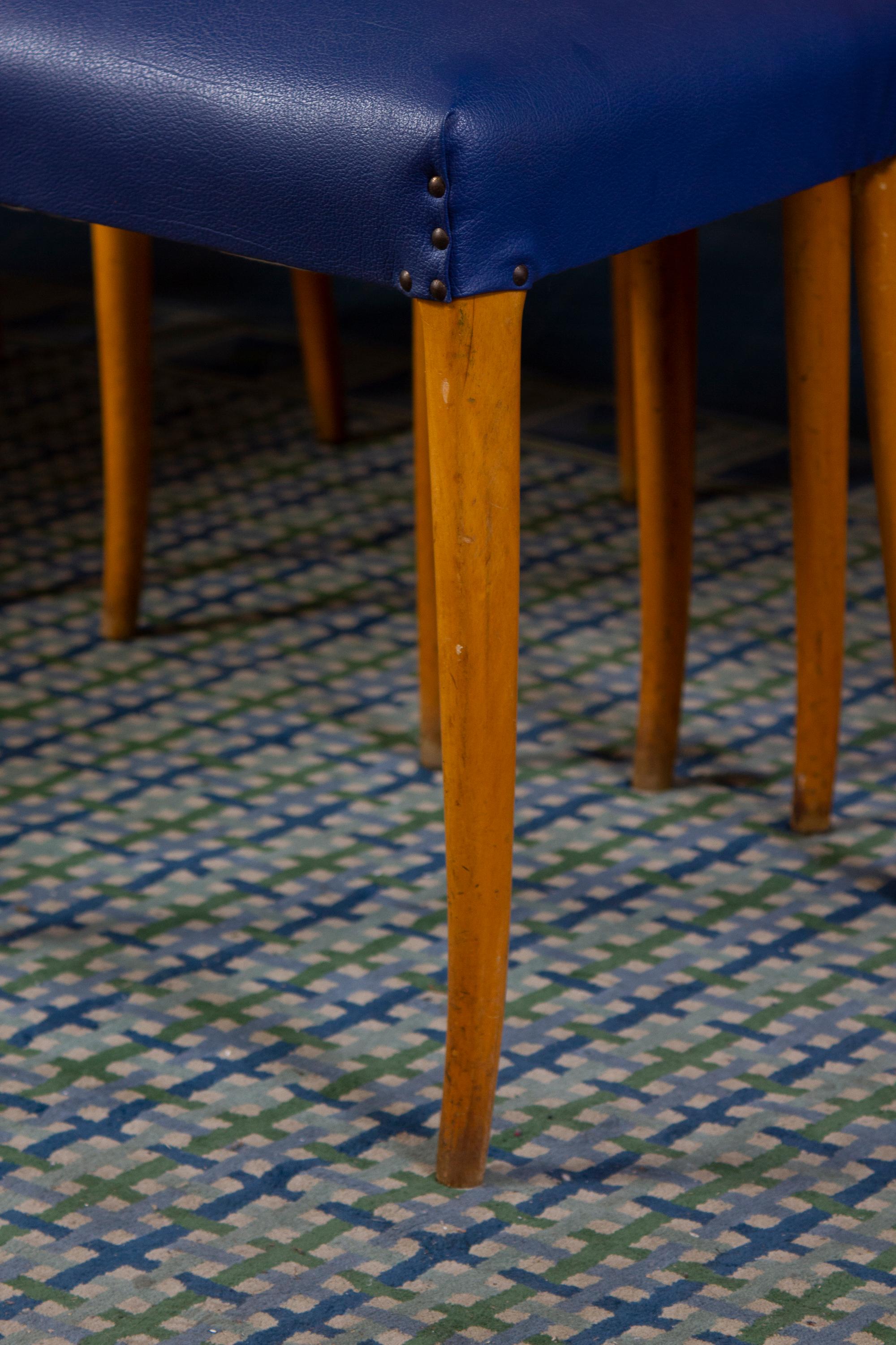 Table de salle à manger et six chaises Ico Parisi des années 1960 en vente 6