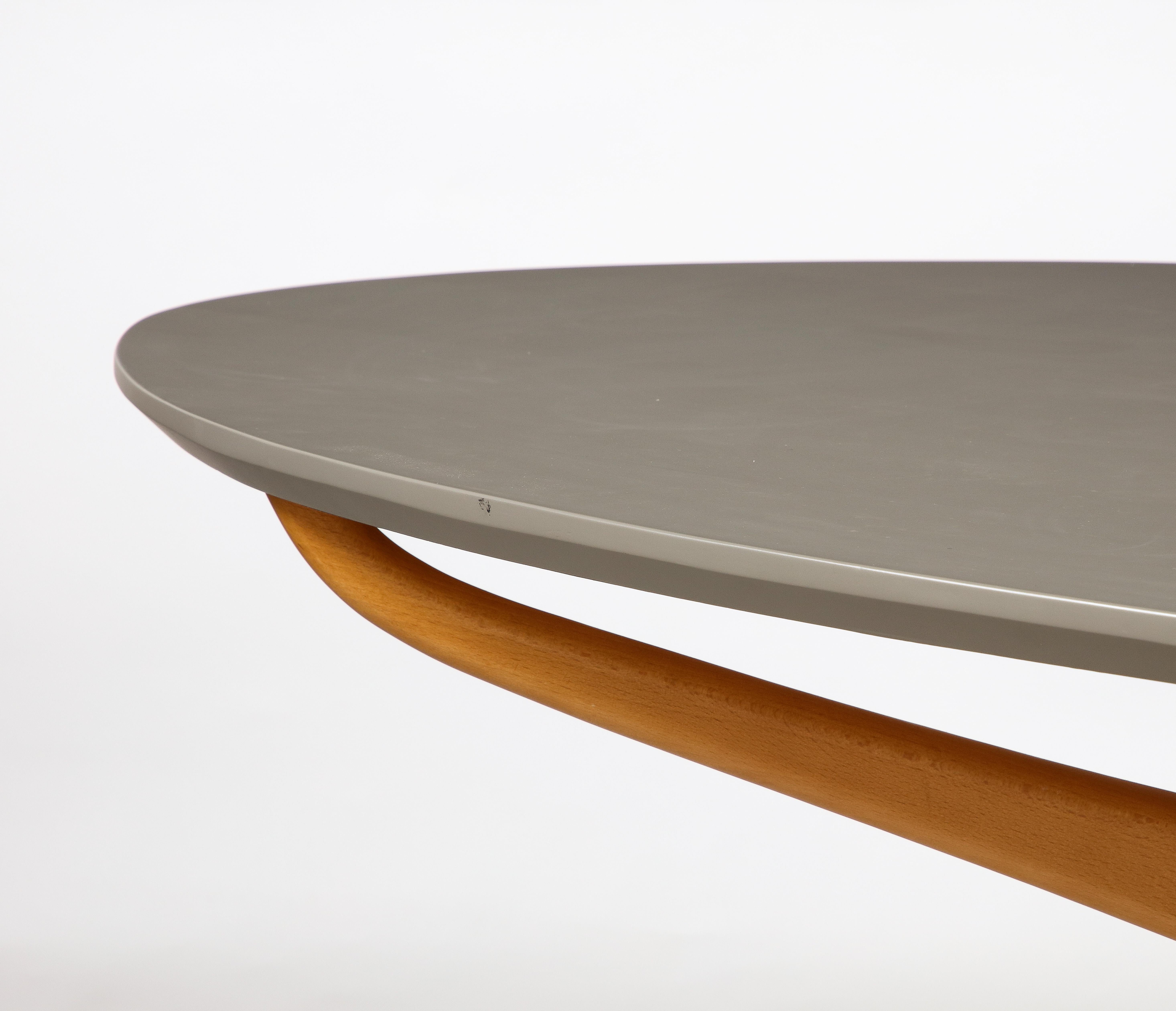 Ico Parisi Manner Dining Table with Oval Top, Italy, circa 1950  For Sale 5