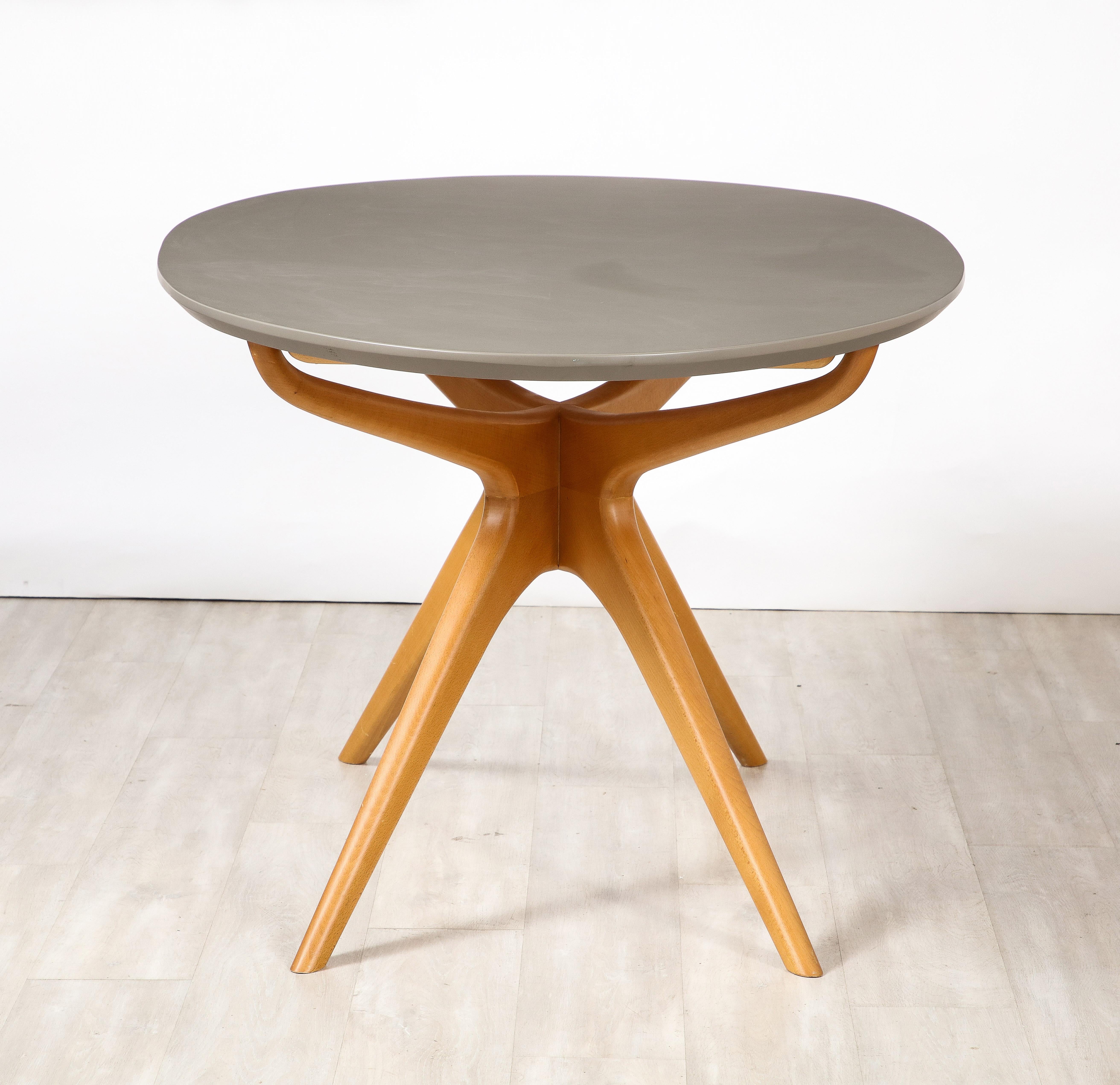 Ico Parisi Manner Dining Table with Oval Top, Italy, circa 1950  For Sale 7