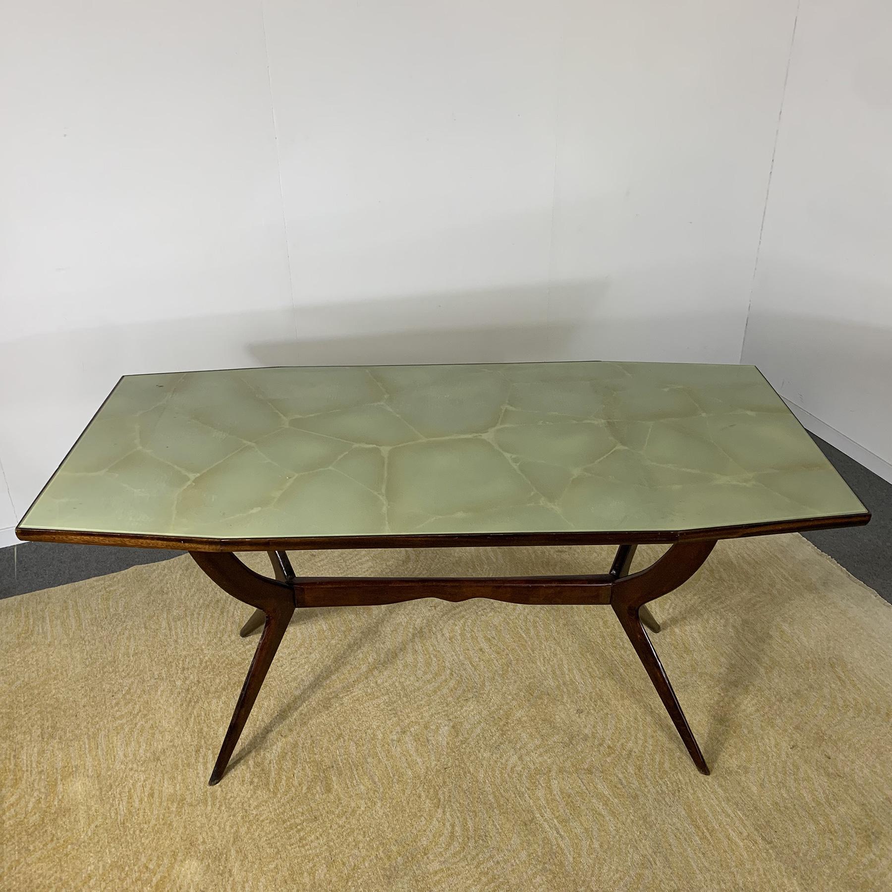 Glass Ico Parisi Dinning Table from the 1950s For Sale