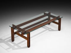 Ico Parisi for Cassina '751' Coffee Table in Dark Wood and Glass