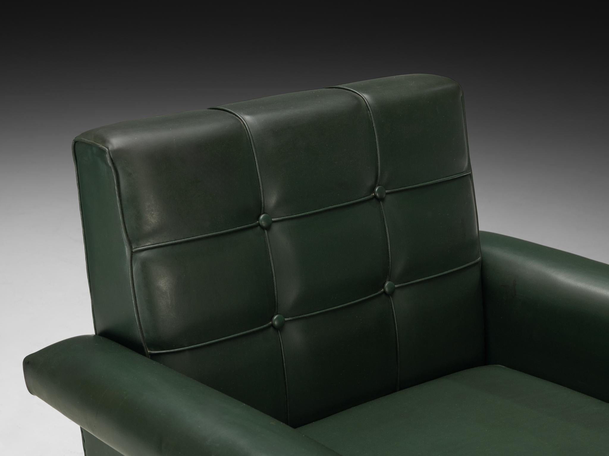 Ico Parisi per Cassina Coppia di sedie da salotto '875' con tappezzeria Greene & Greene in vendita 6