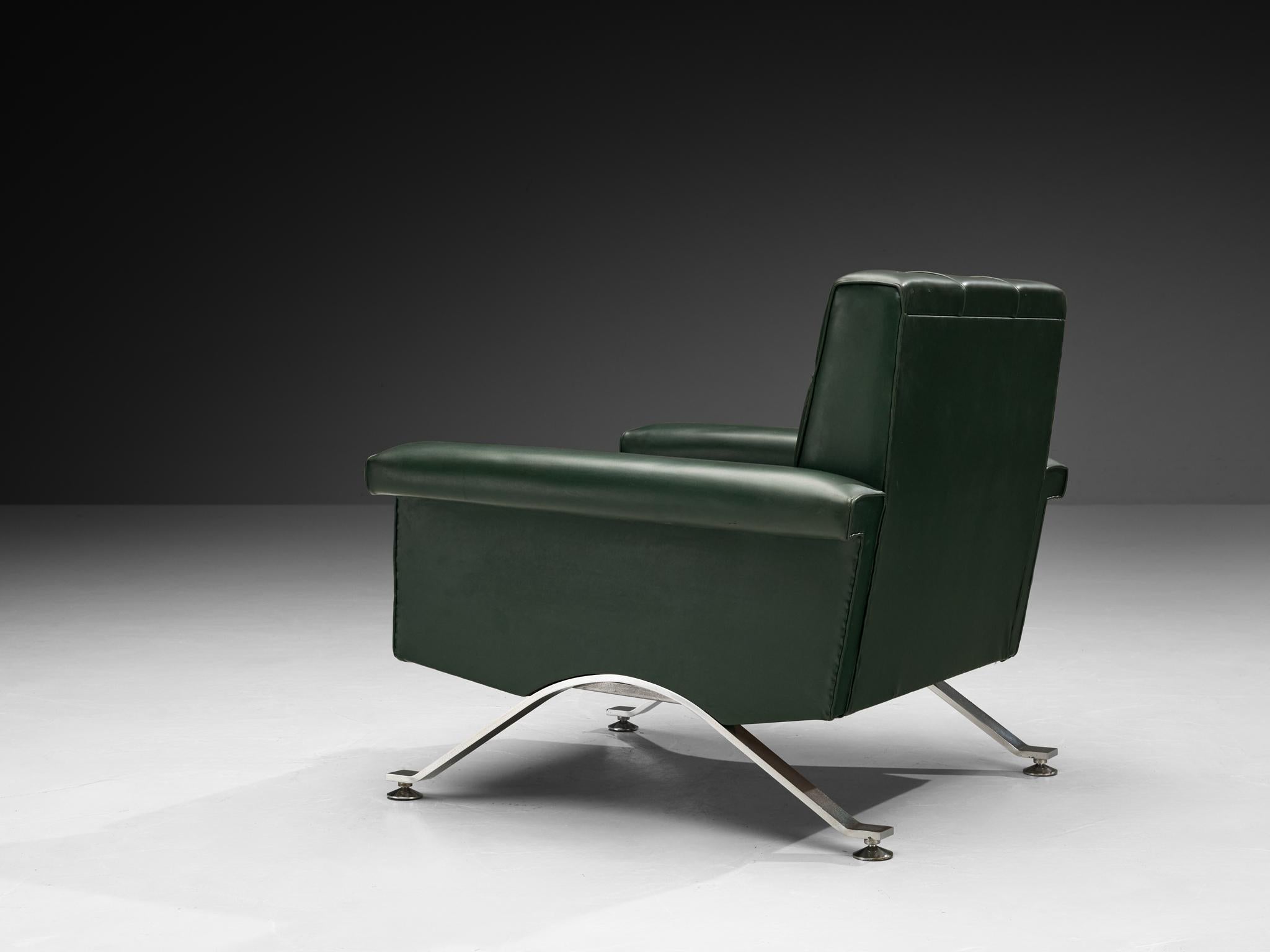 Ico Parisi per Cassina Coppia di sedie da salotto '875' con tappezzeria Greene & Greene in vendita 2