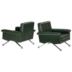 Ico Parisi per Cassina Coppia di sedie da salotto '875' con tappezzeria Greene & Greene