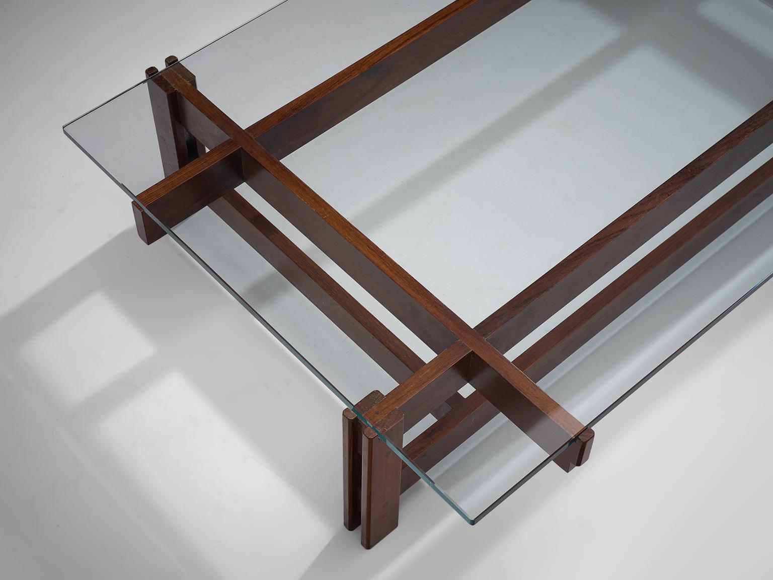 Mid-Century Modern Ico Parisi for Cassina Rosewood Coffee Table