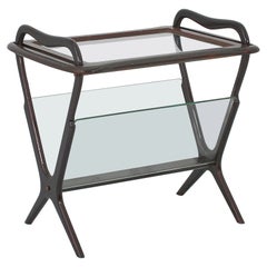 Ico Parisi for De Baggis Mod. 221 Wood and Glass Coffee Table, Italy 1956