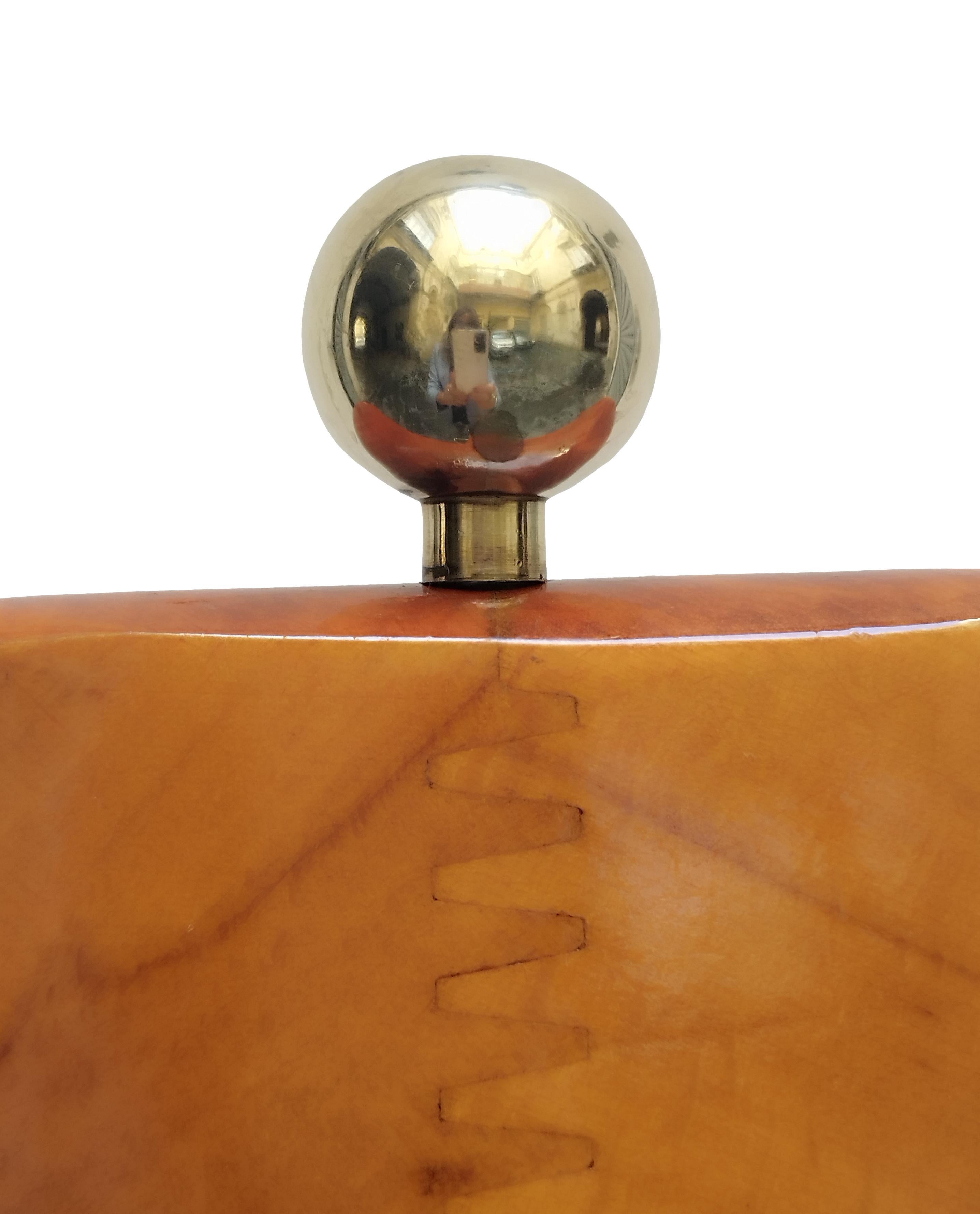 Mid-20th Century Ico Parisi for F.lli Reguitti Wood and Brass Valet, Italy 1960s