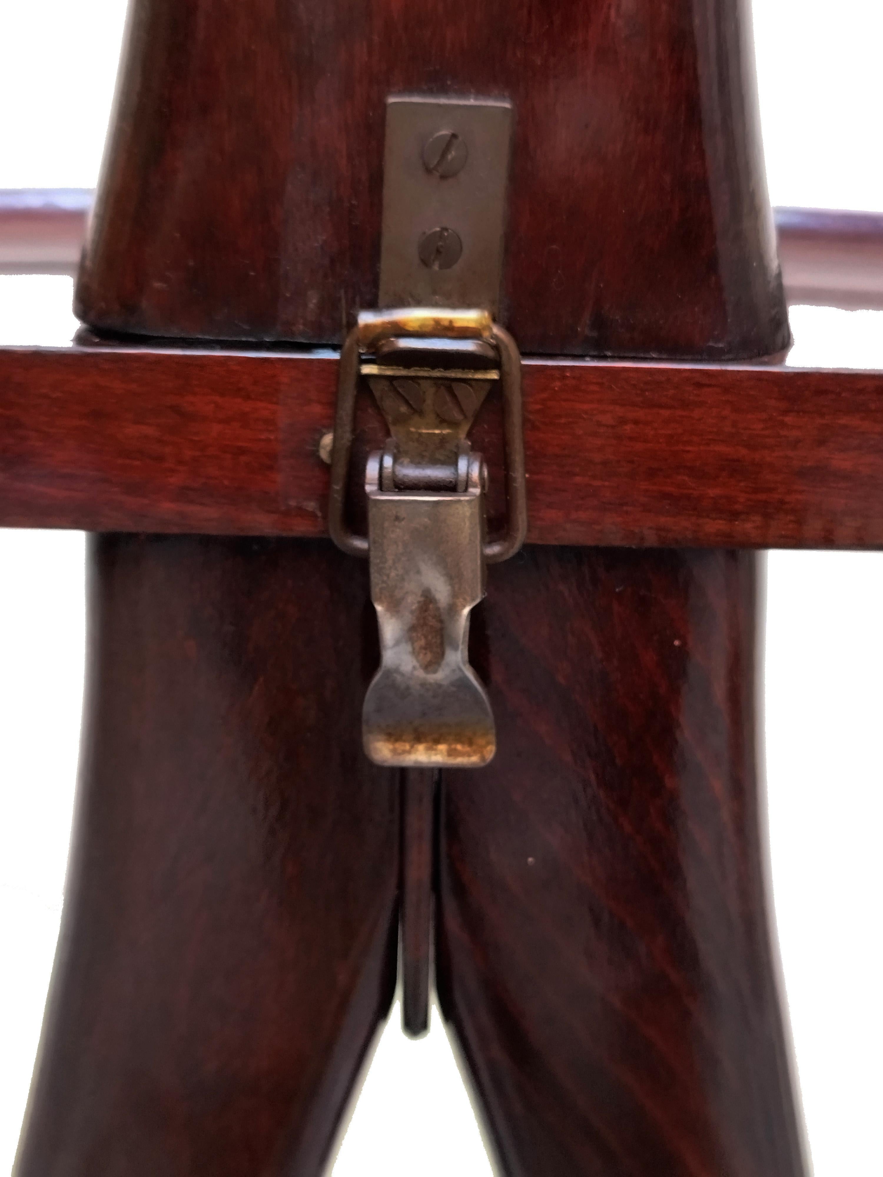 Ico Parisi for F.lli Reguitti Wood and Brass Valet, Italy 1960s 1