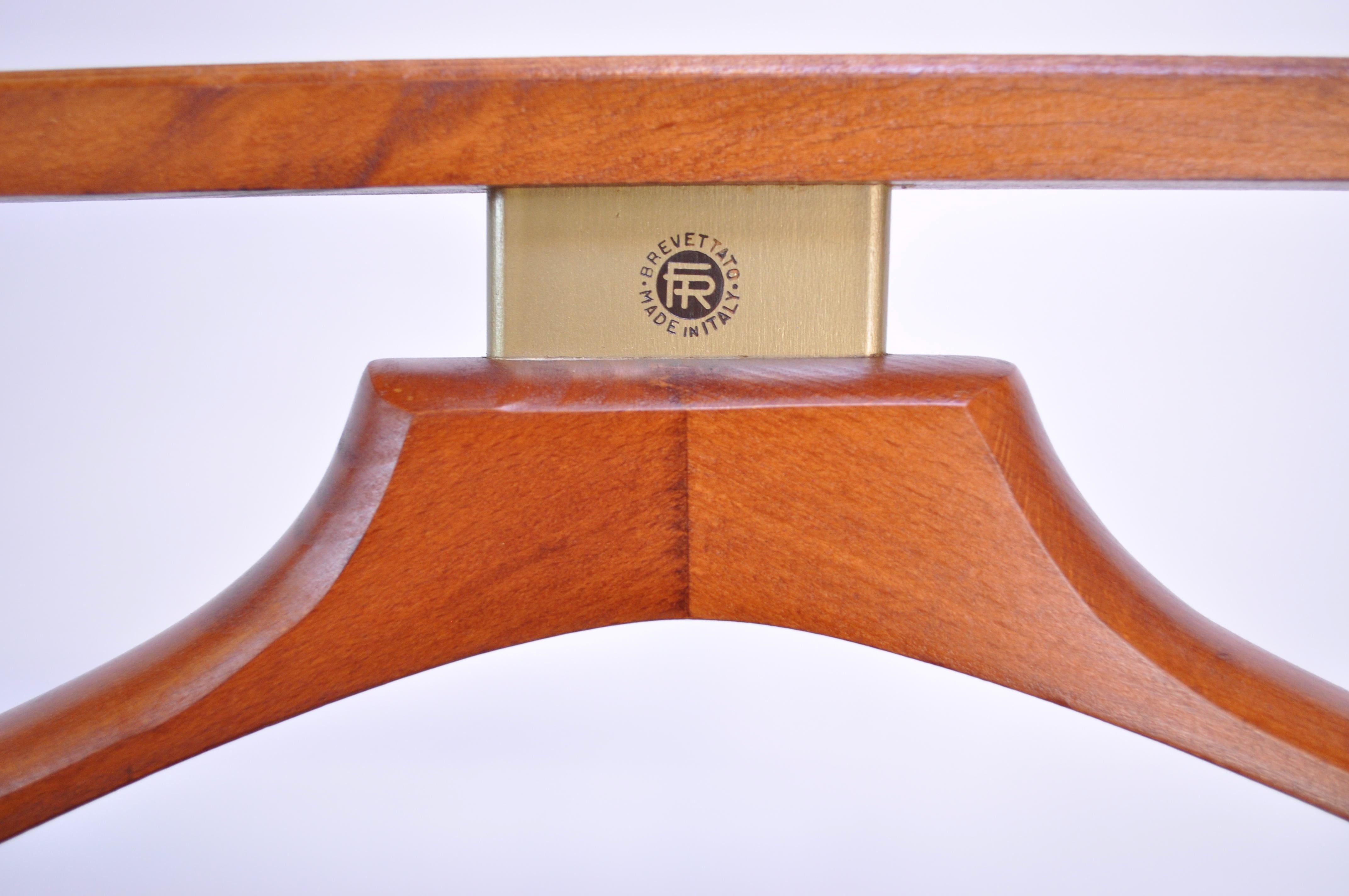 Fratelli Reguitti Mahogany and Brass Valet in the Style of Ico Parisi 3