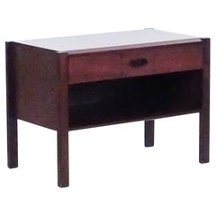 Ico Parisi pour MIM, ensemble de tables de chevet italiennes mi-siècle en noyer, 1950
