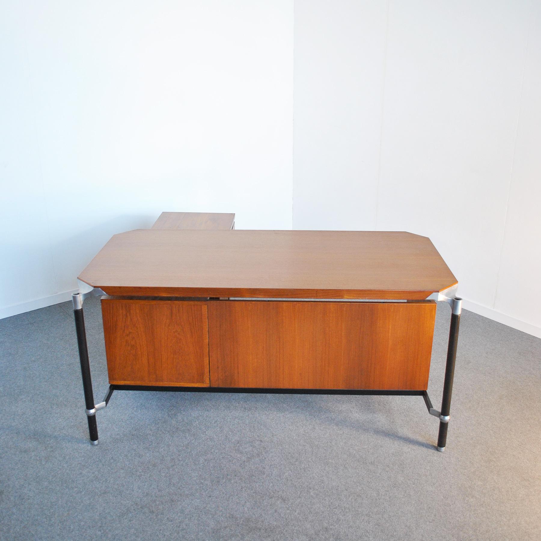 Ico Parisi für MIM Italienischer Schreibtisch aus der Mitte des Jahrhunderts 1960er Jahre im Angebot 6