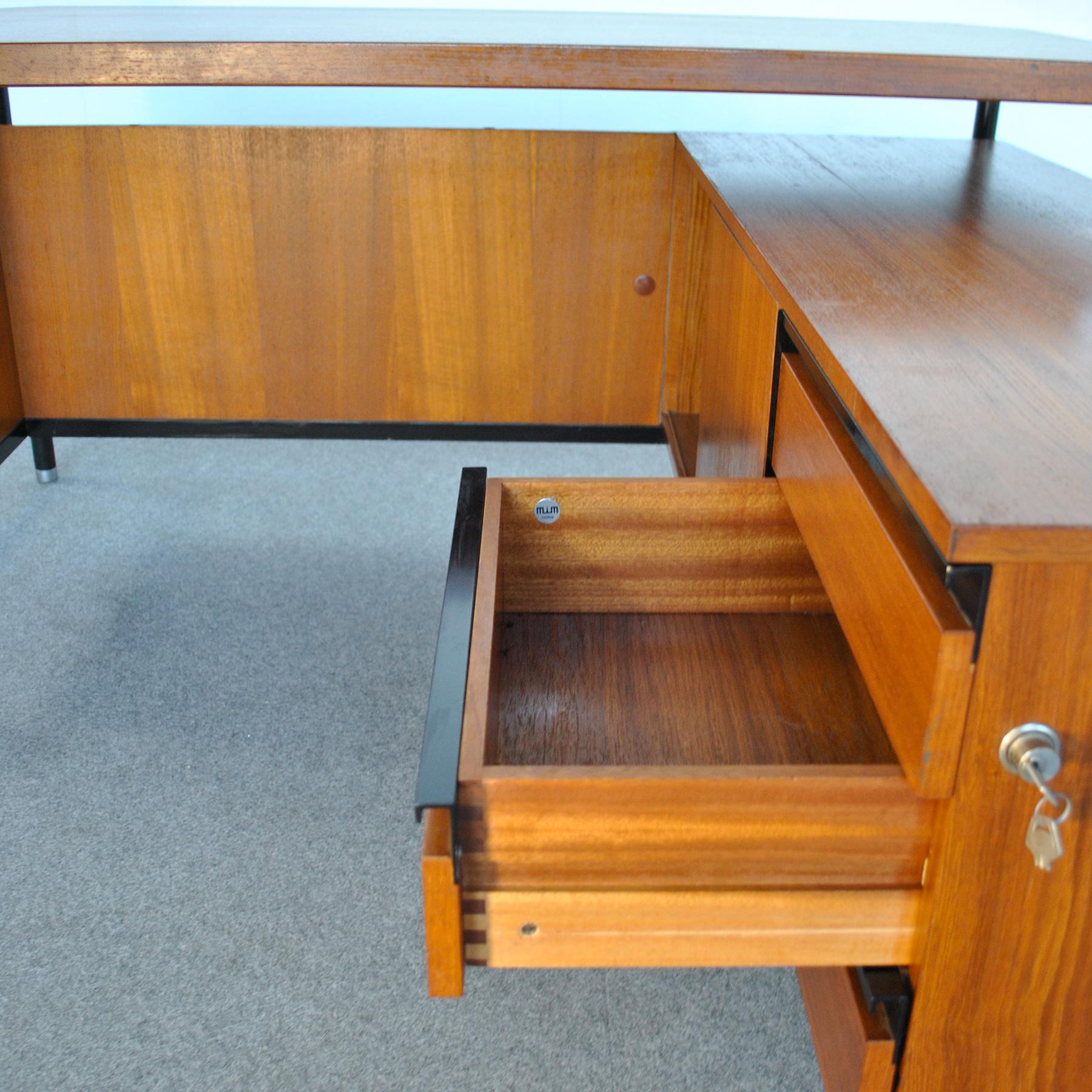 Mid-20th Century Ico Parisi for MIM Italian Midcentury Desk 1960's For Sale
