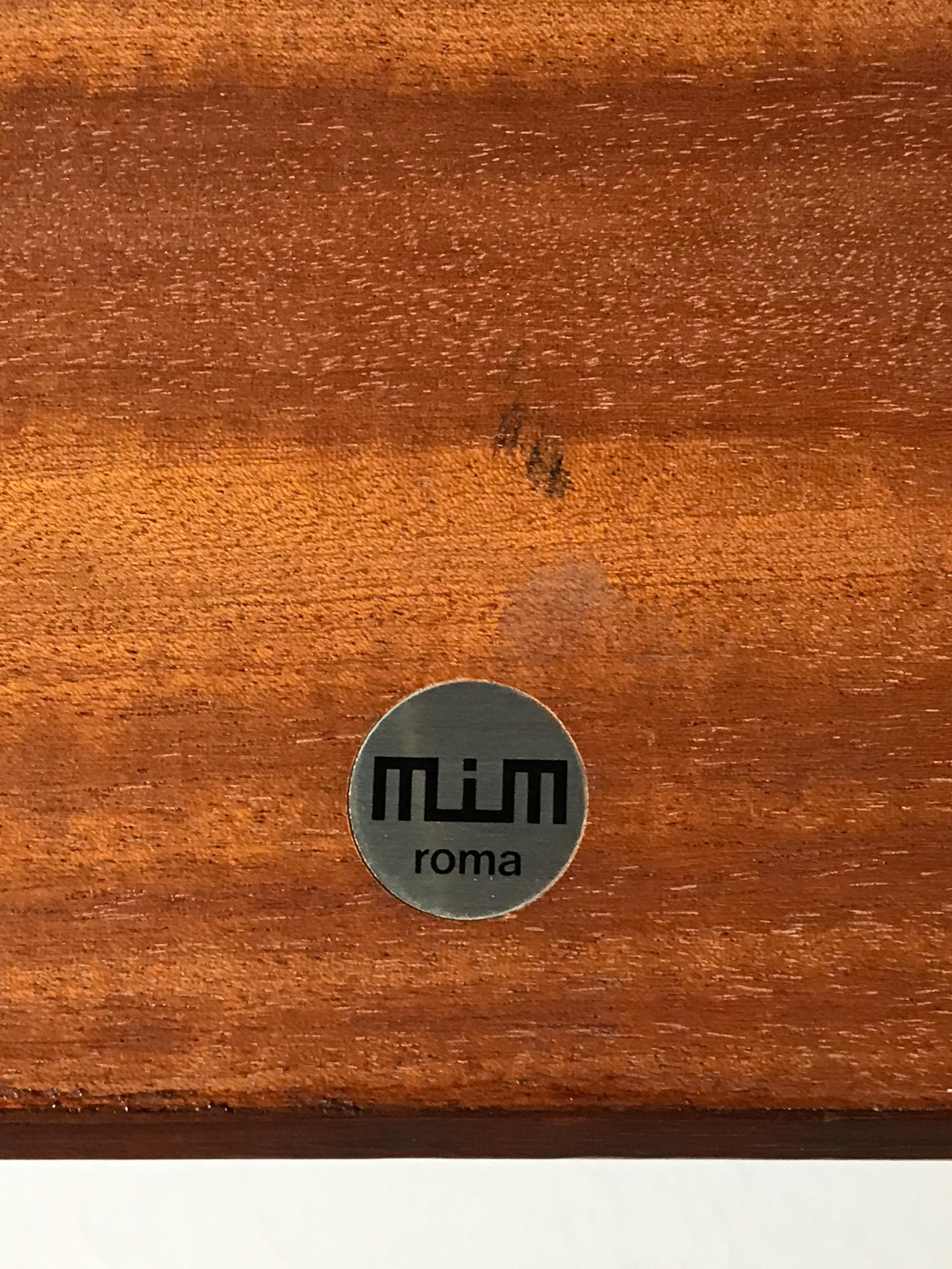 Ico Parisi for Mim Italian Mid-Century Modern Design Wood Sofa Tables, 1960s 9