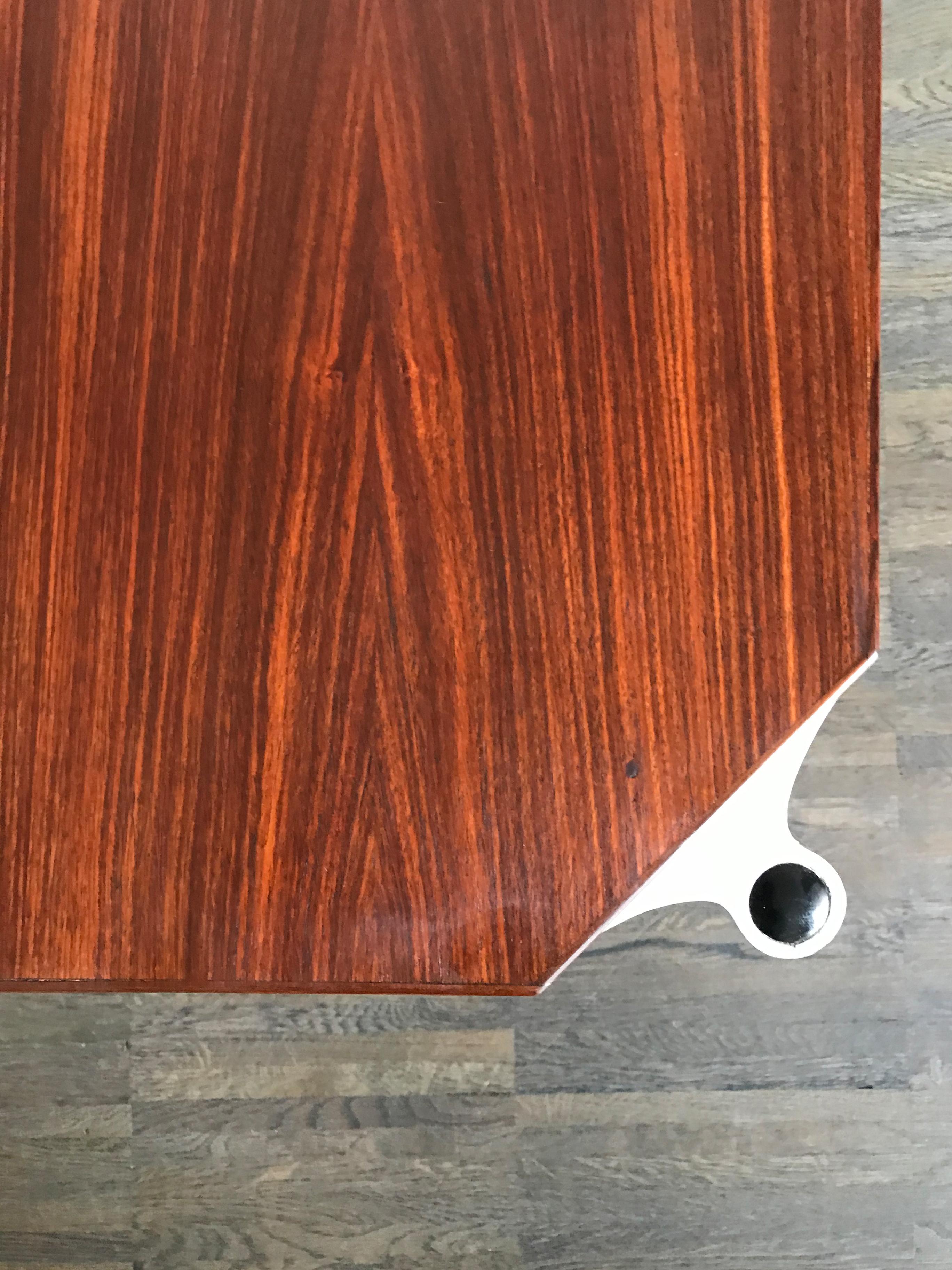Ico Parisi for Mim Italian Mid-Century Modern Design Wood Sofa Tables, 1960s 3