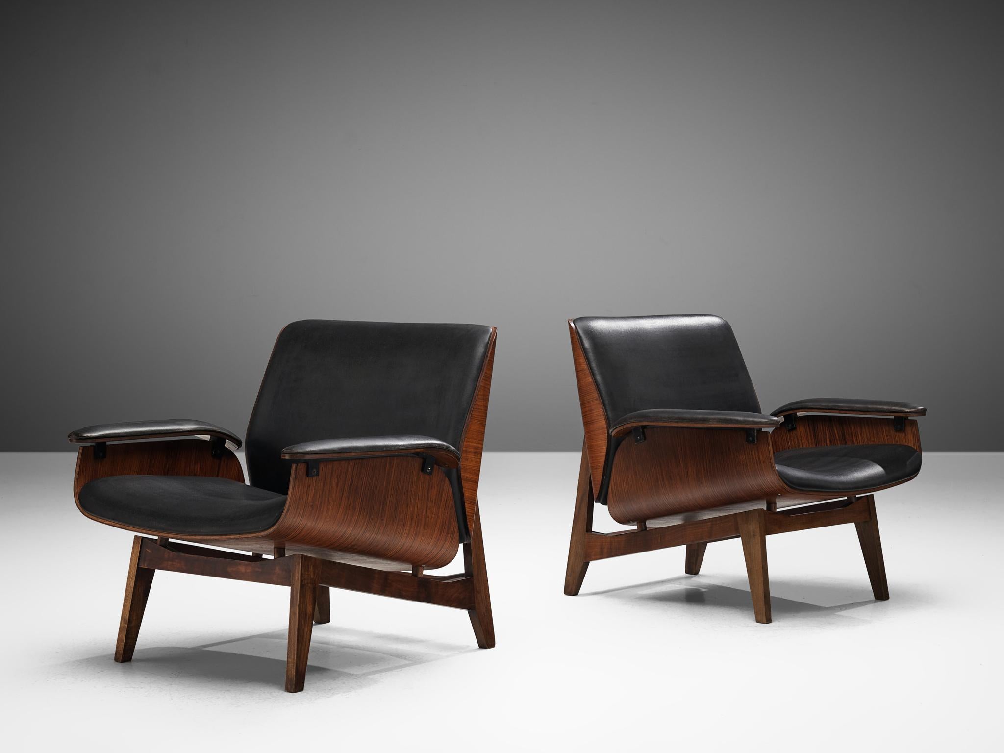 Mid-20th Century Ico Parisi for Mim Pair of Lounge Chairs