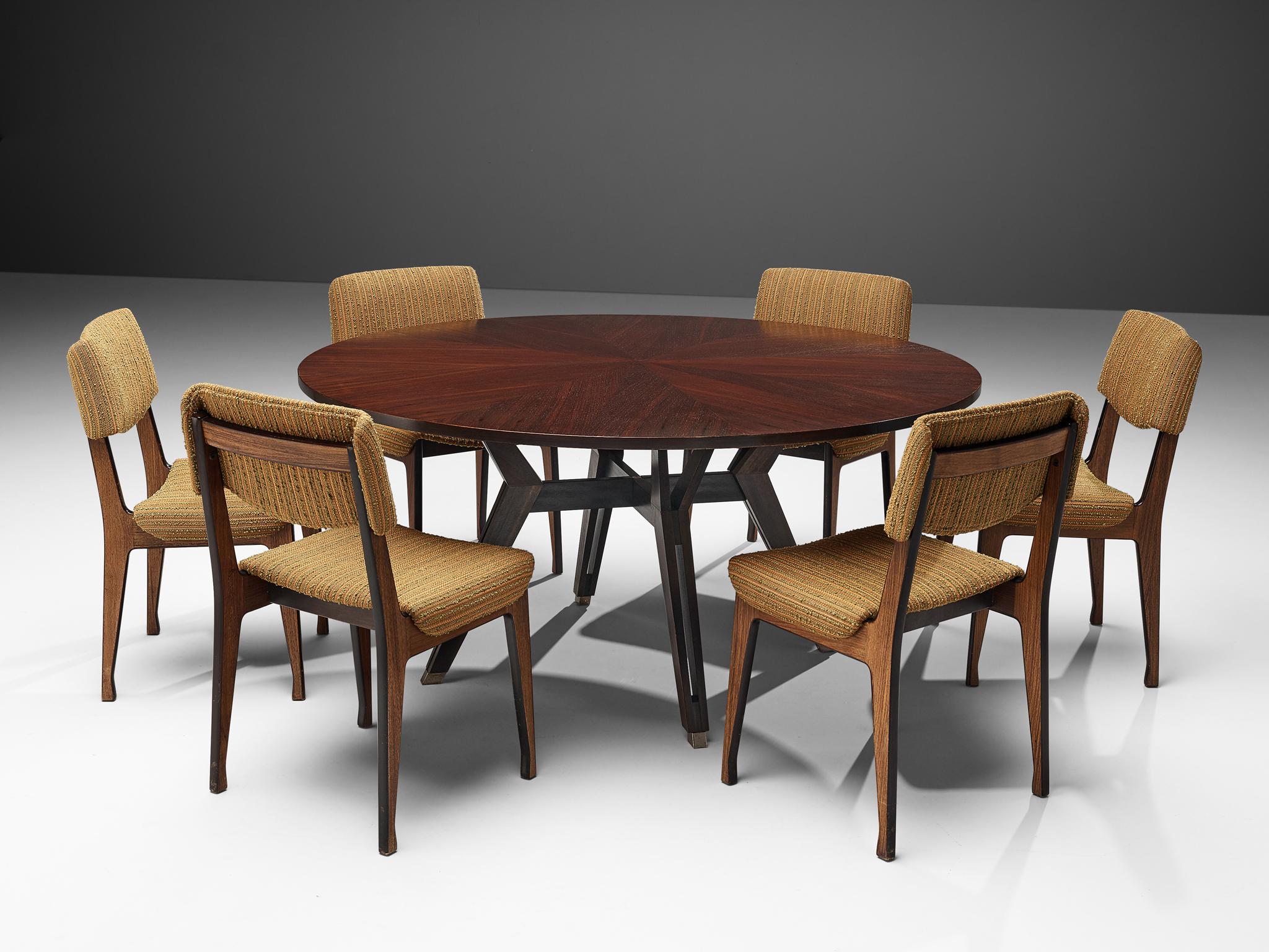 Mid-Century Modern Ico Parisi for MIM Roma Dining Table and MIM Roma Dining Chairs