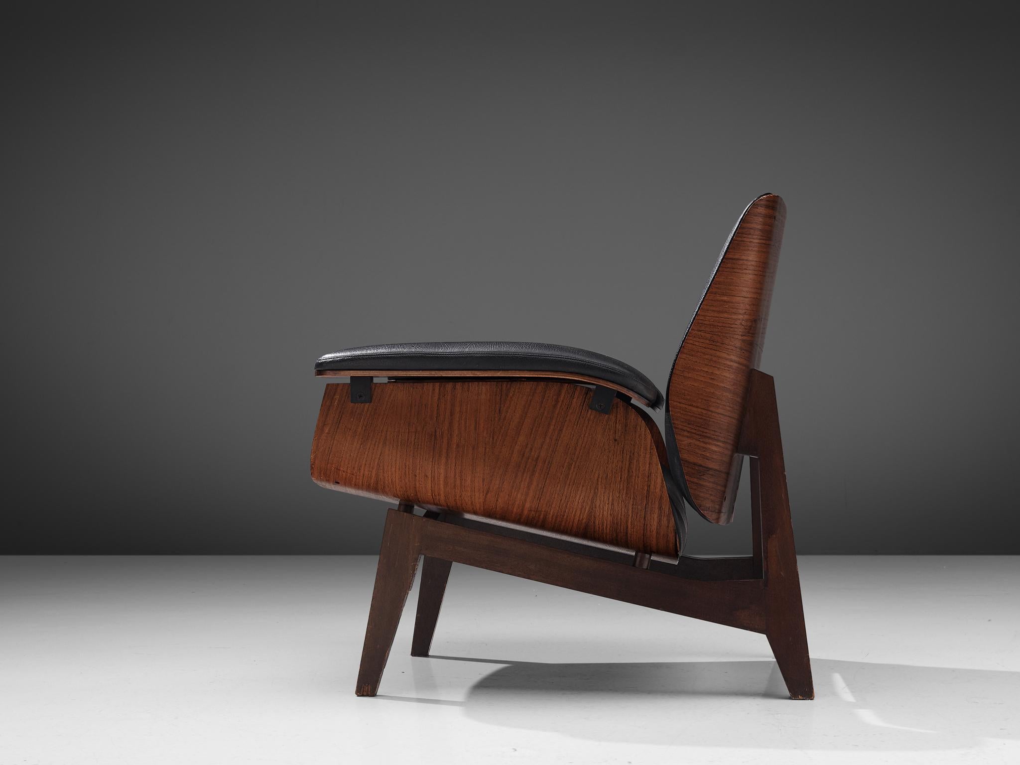 Fabric Ico Parisi for MIM Roma Lounge Chair