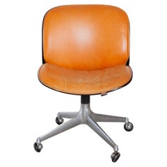 Ico Parisi for Mim Roma Swivel Desk Chair Model 'Terni' Italy