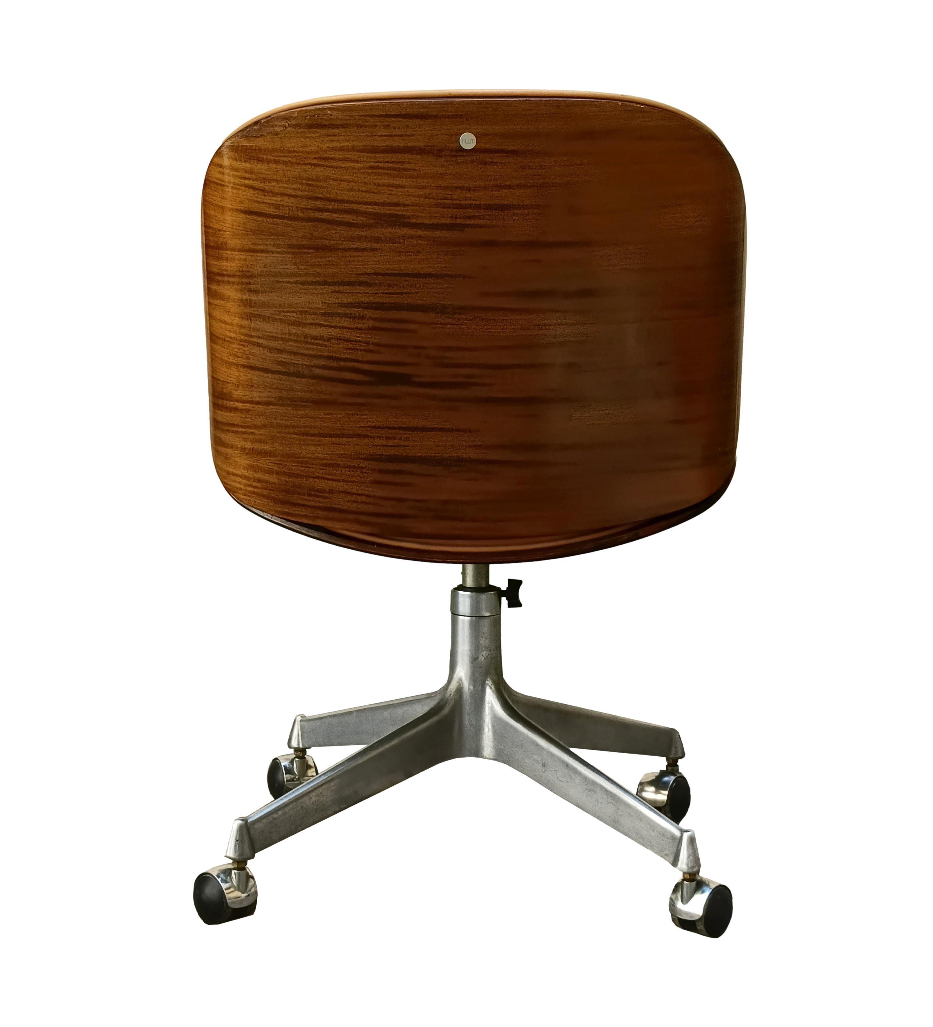 Mid-Century Modern Ico Parisi for MIM Roma Swiwel Chair, Italy 1950s For Sale