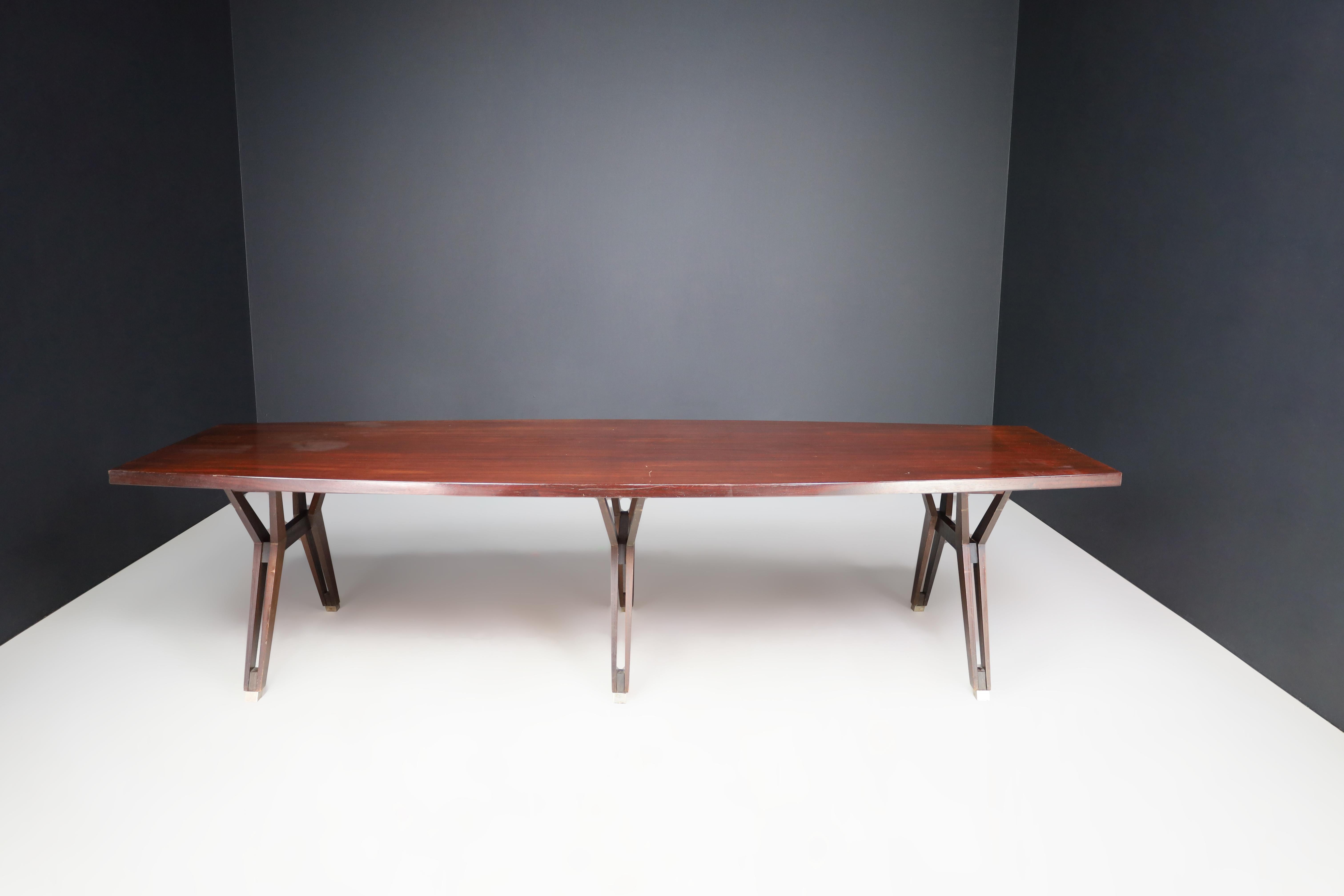 Ico Parisi for MIM Roma XL Large Dining Room Table, Italy 1950. For Sale 3