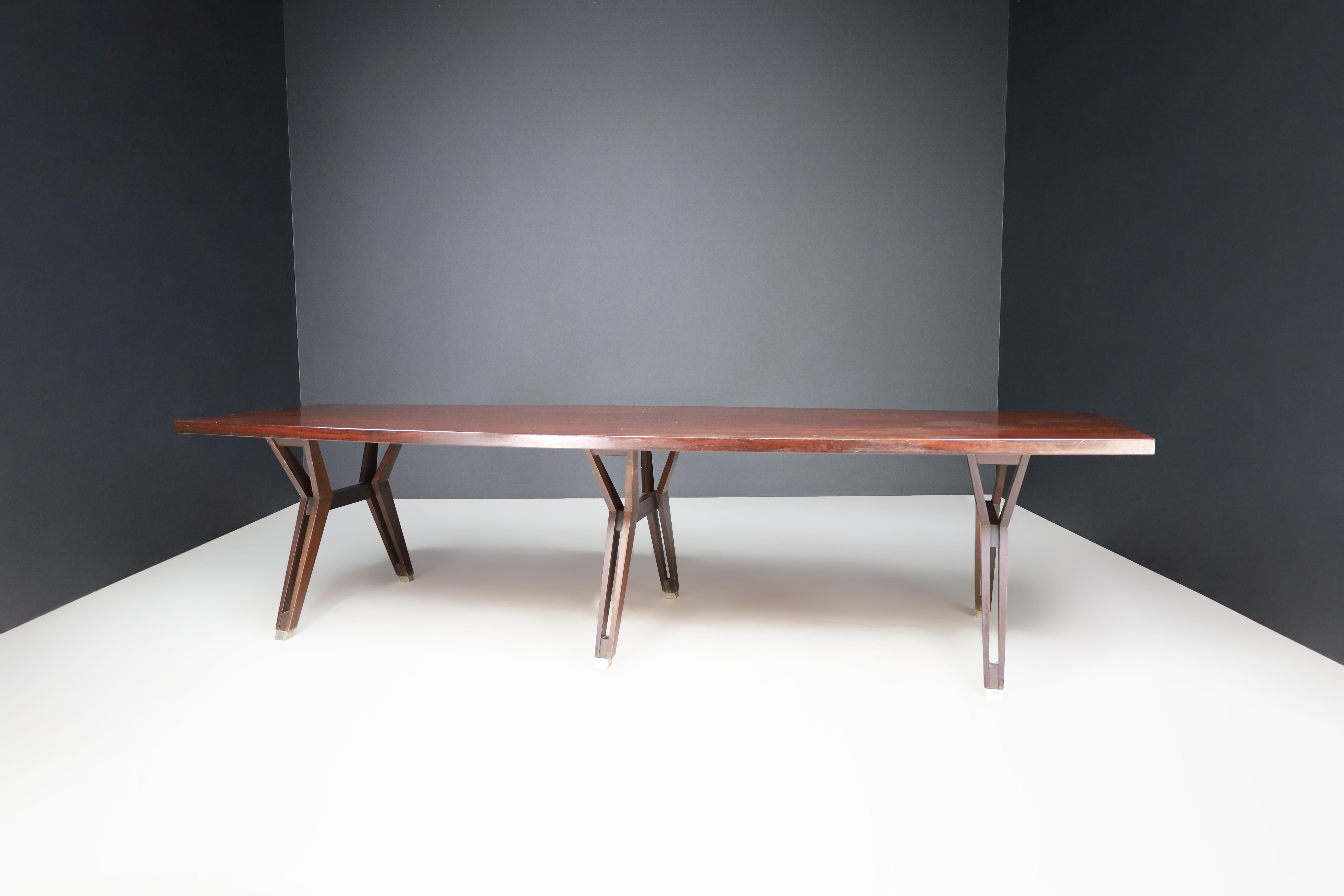 20th Century Ico Parisi for MIM Roma XL Large Dining Room Table, Italy 1950. For Sale