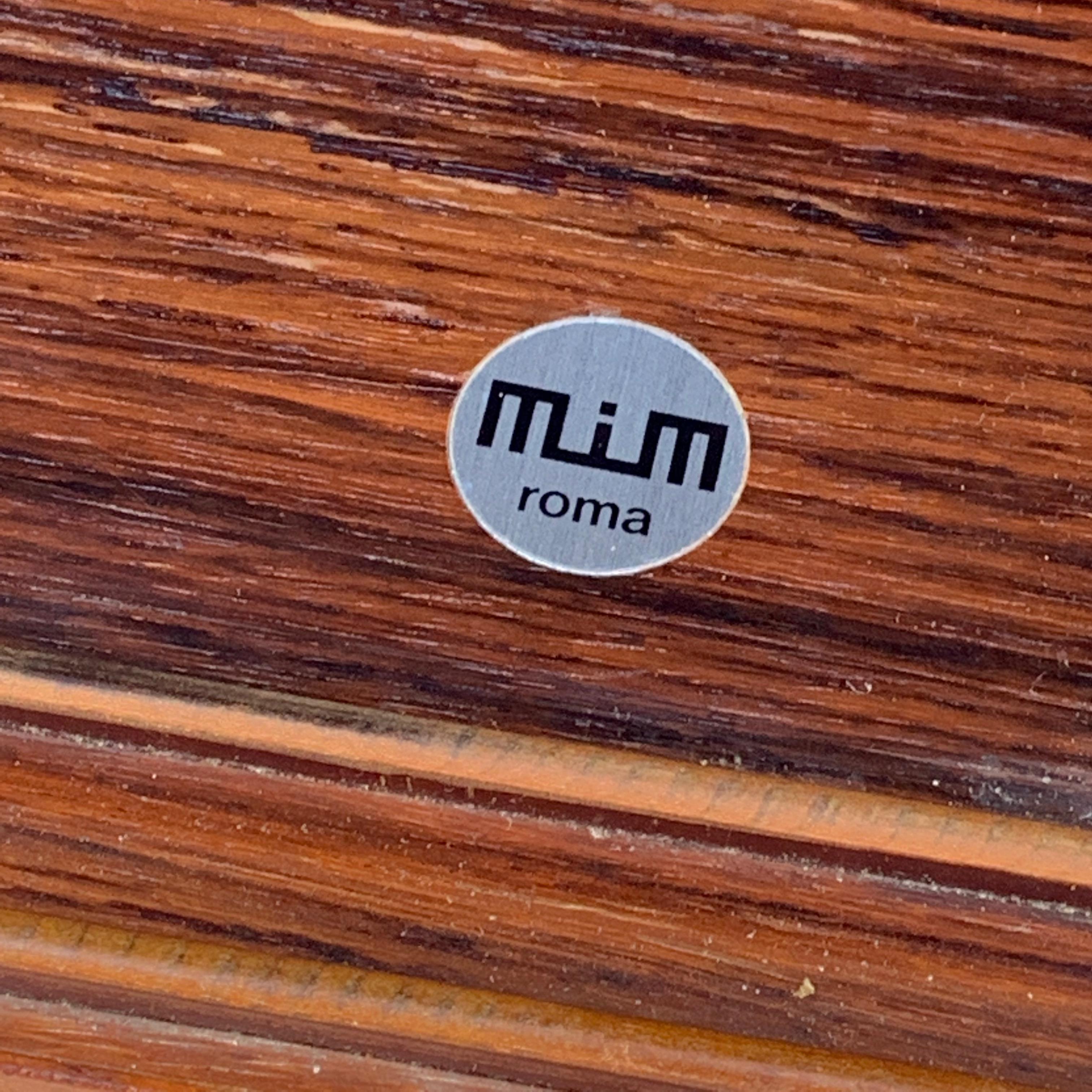 Aluminum MIM Rome, Sideboard with Sliding Door, Italy, 1960s