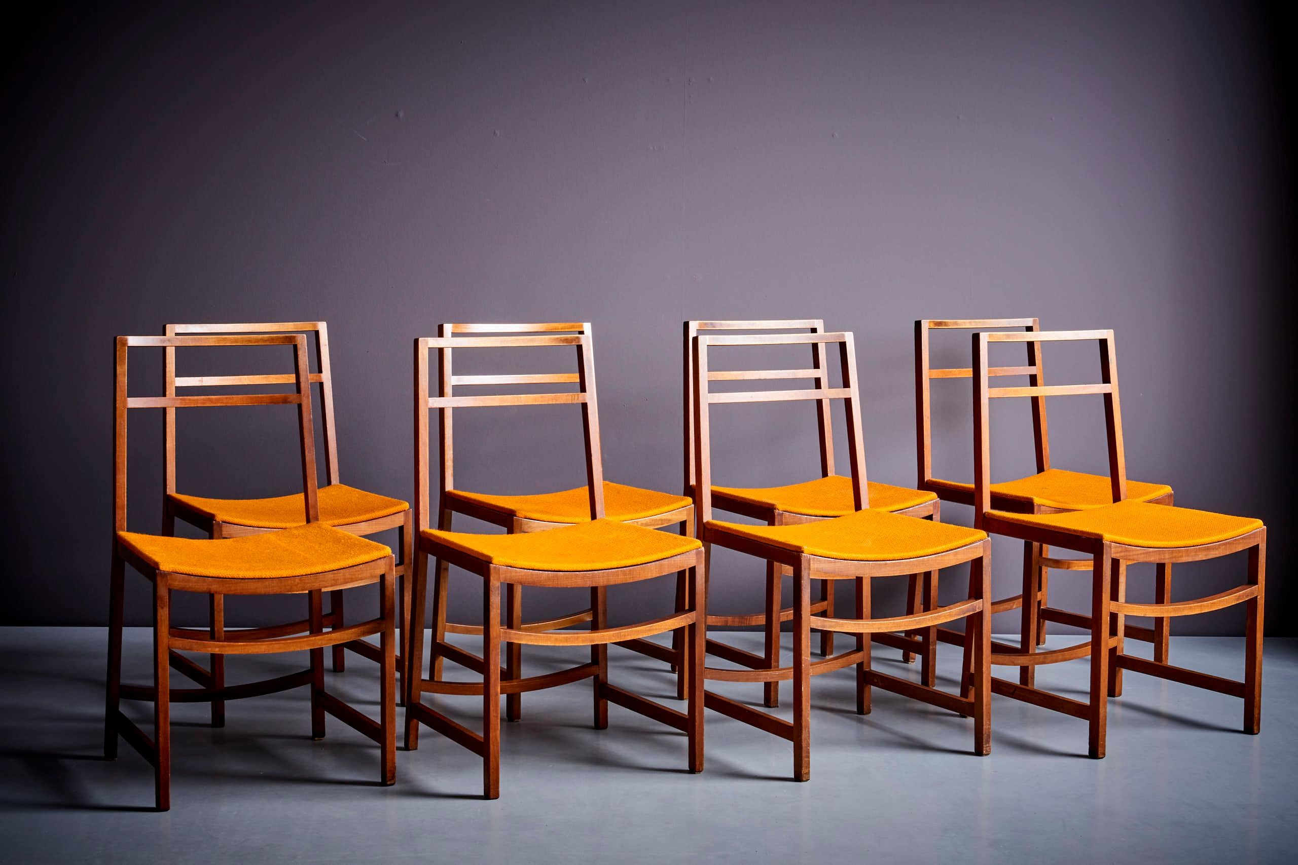 Ico Parisi for MIM Set of 8 Dining Chairs, Italy - 1950s  7