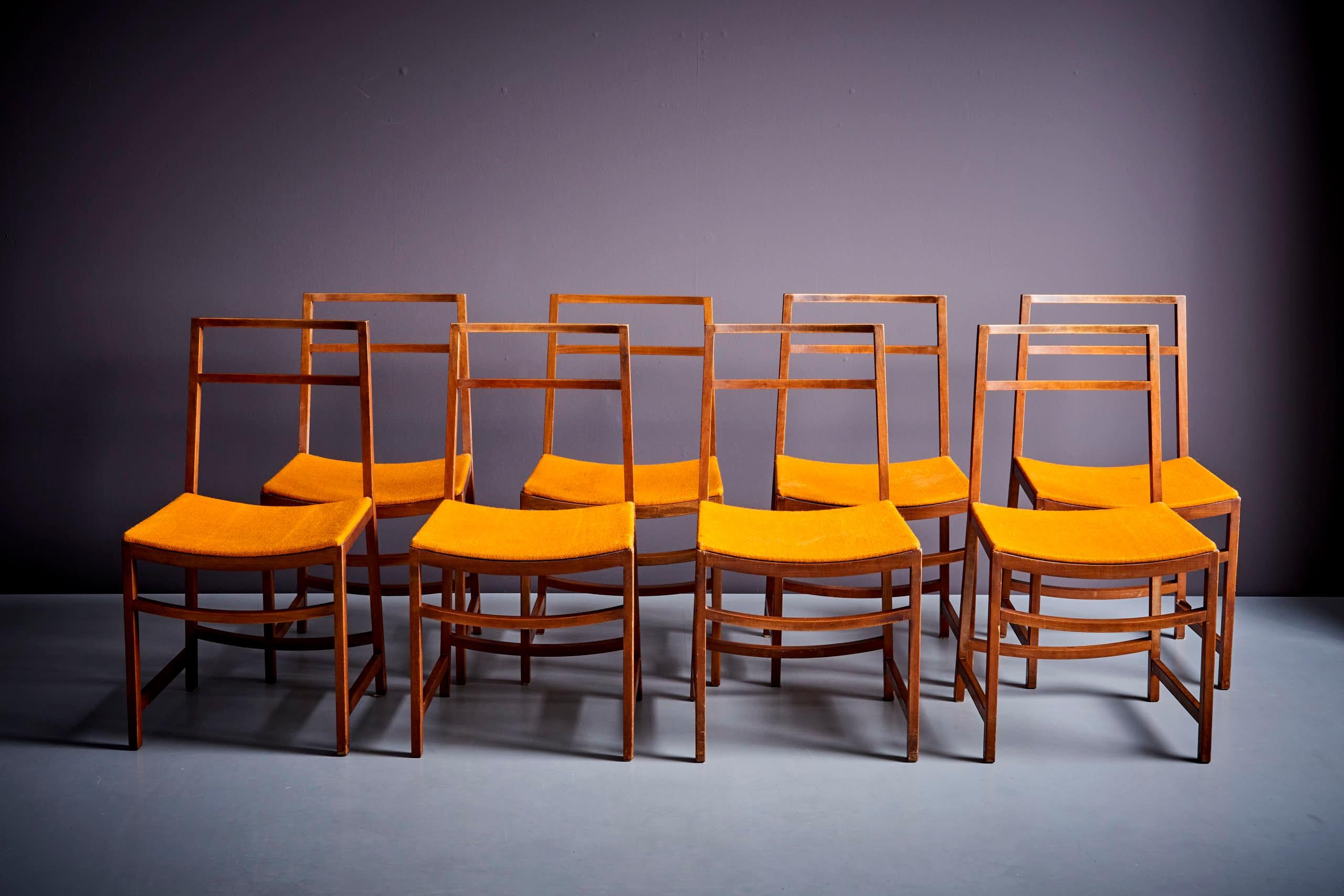 Ico Parisi for MIM Set of 8 Dining Chairs, Italy - 1950s  8
