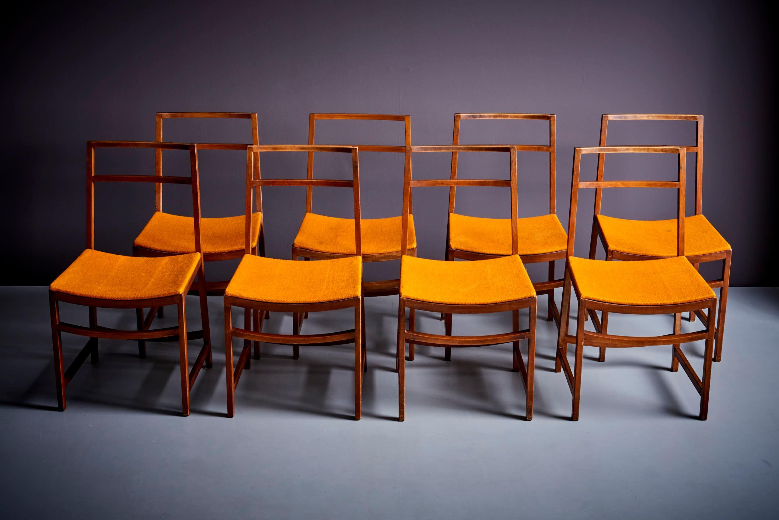 Ico Parisi for MIM Set of 8 Dining Chairs, Italy - 1950s  9