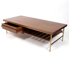 Ico Parisi for Singer & Sons Coffee Table Italian Mid Century Modern 61x27x16