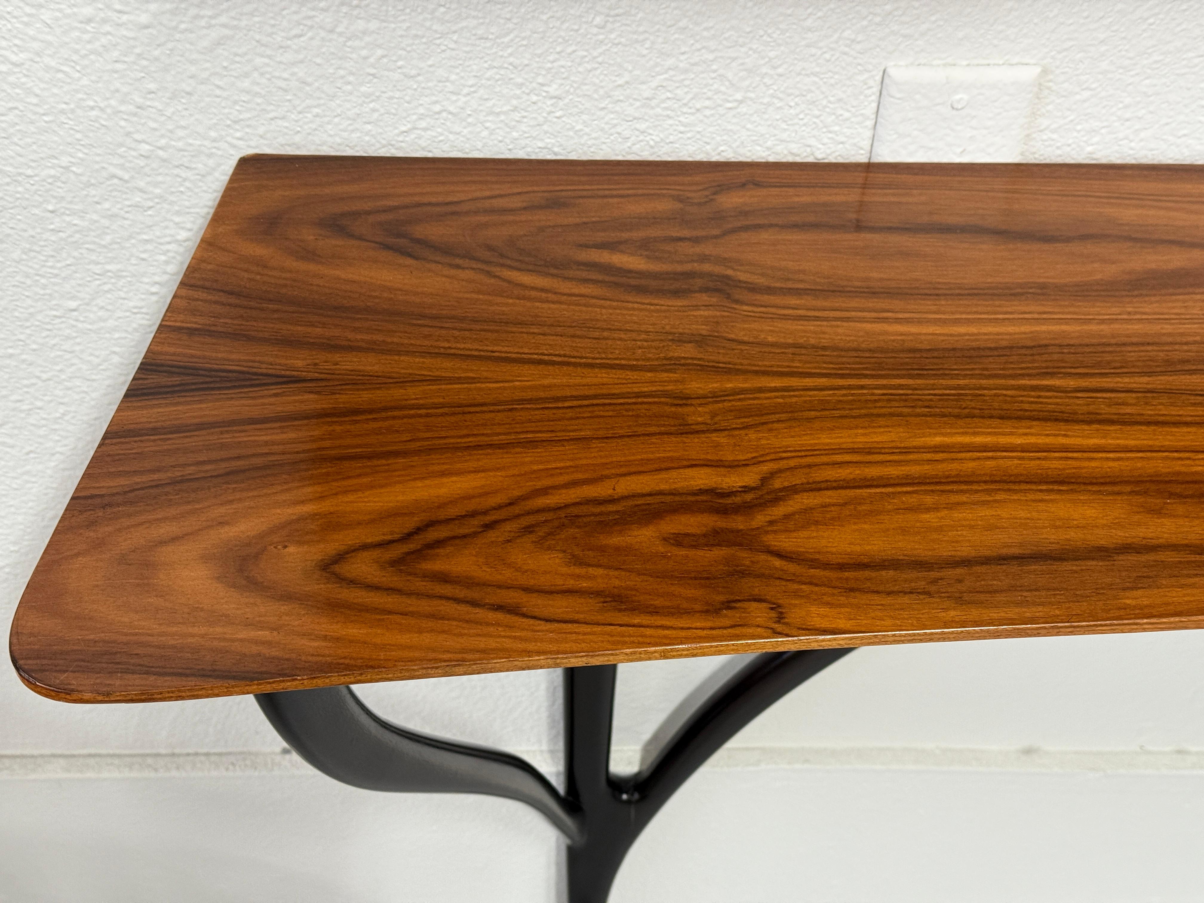 Fait main Ico Parisi pour Spactaco Brugnoli, Console murale italienne, vers 1950 en vente