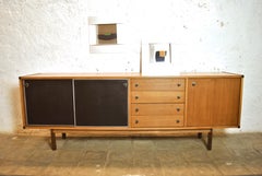Ico Parisi madera de teca para Stildomus Aparador italiano de mediados de siglo, años 60