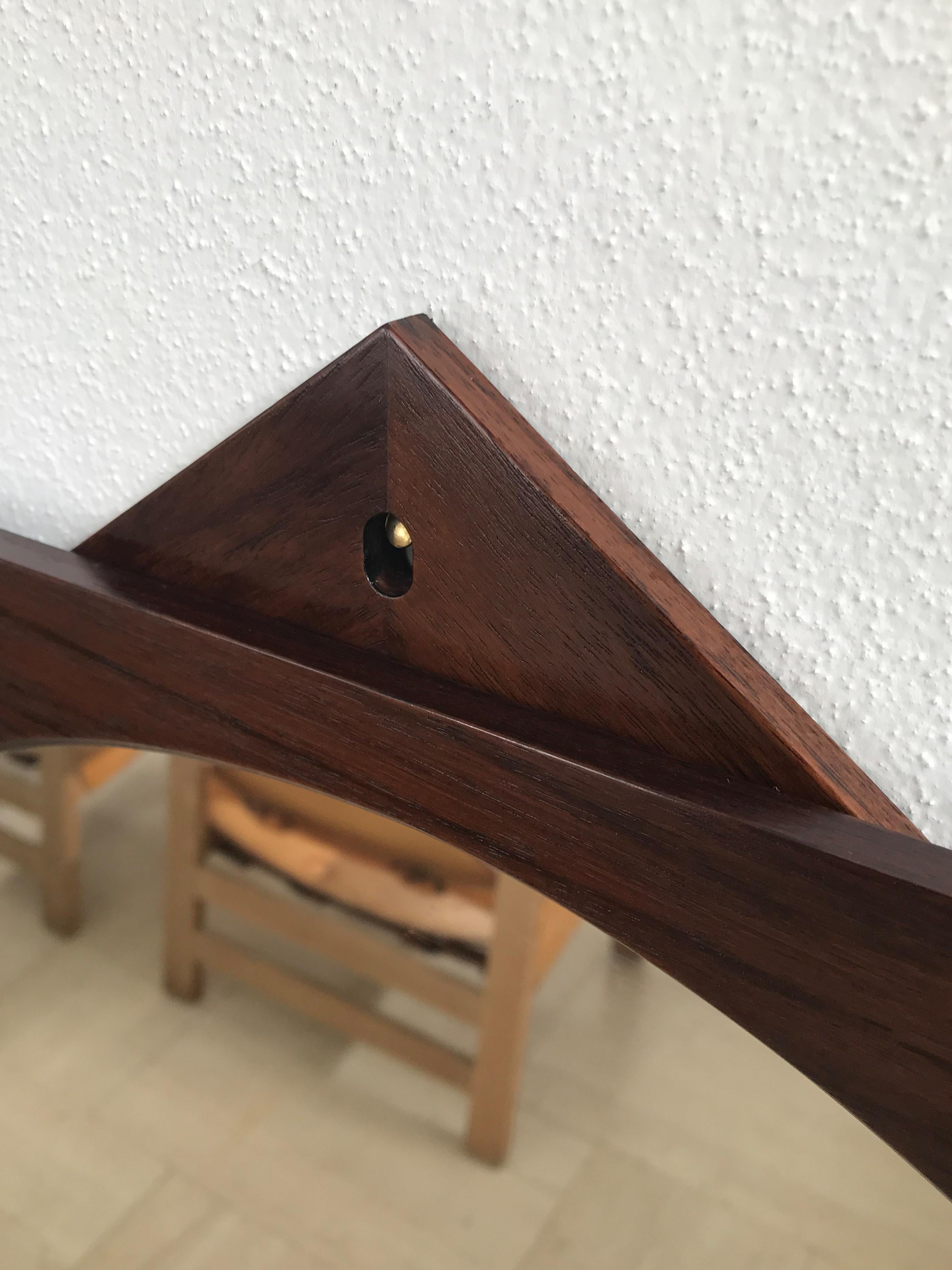 Mid-20th Century Ico Parisi for Stildomus Midcentury Italian Wood Wall Mirror 1960s in vendita