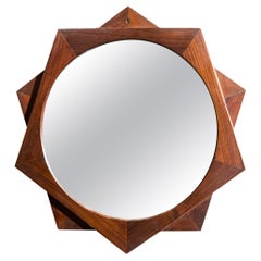 Ico Parisi for Stildomus Midcentury Italian Wood Wall Mirror 1960s