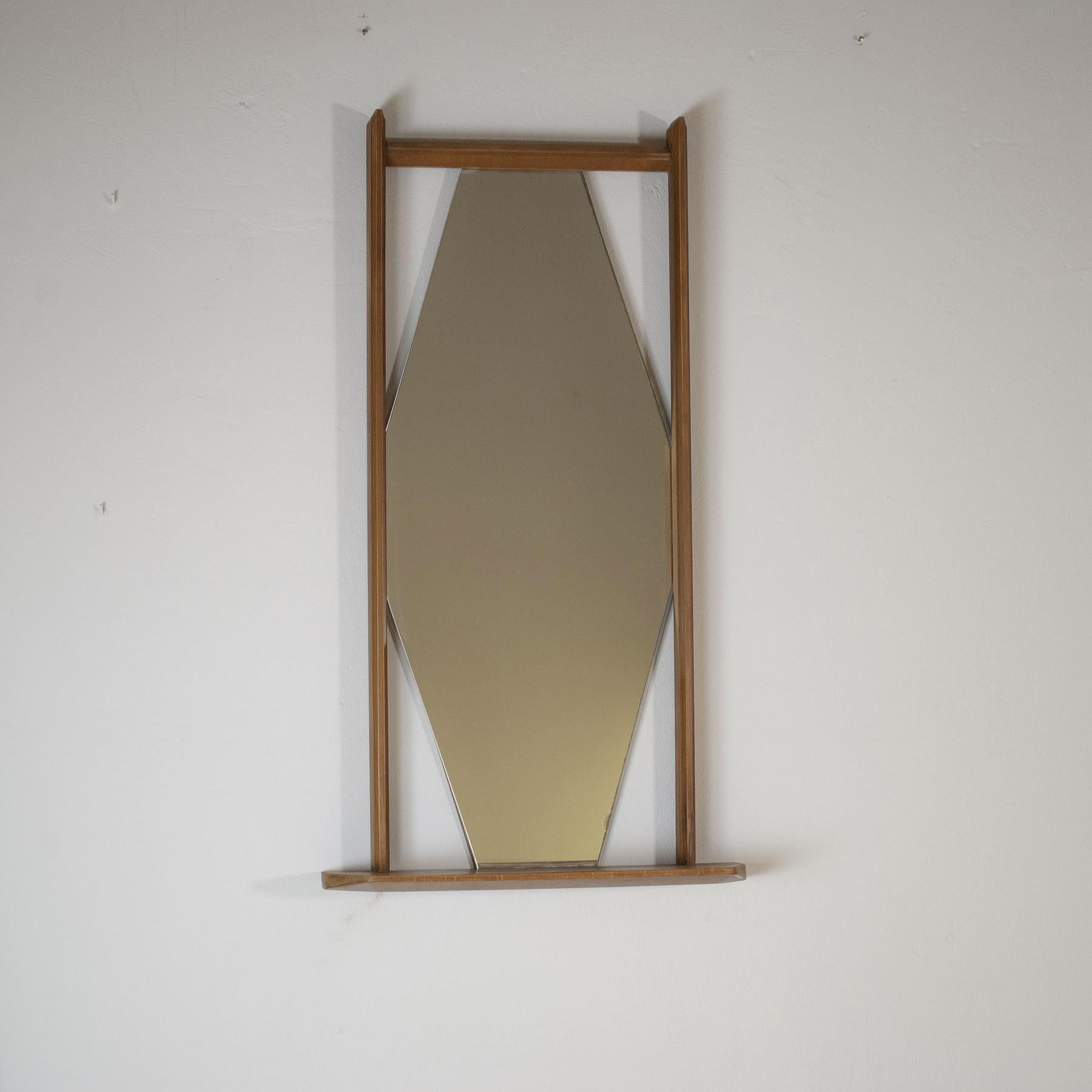 Ico Parisi hexagonal mirror 1960s. For Sale 3