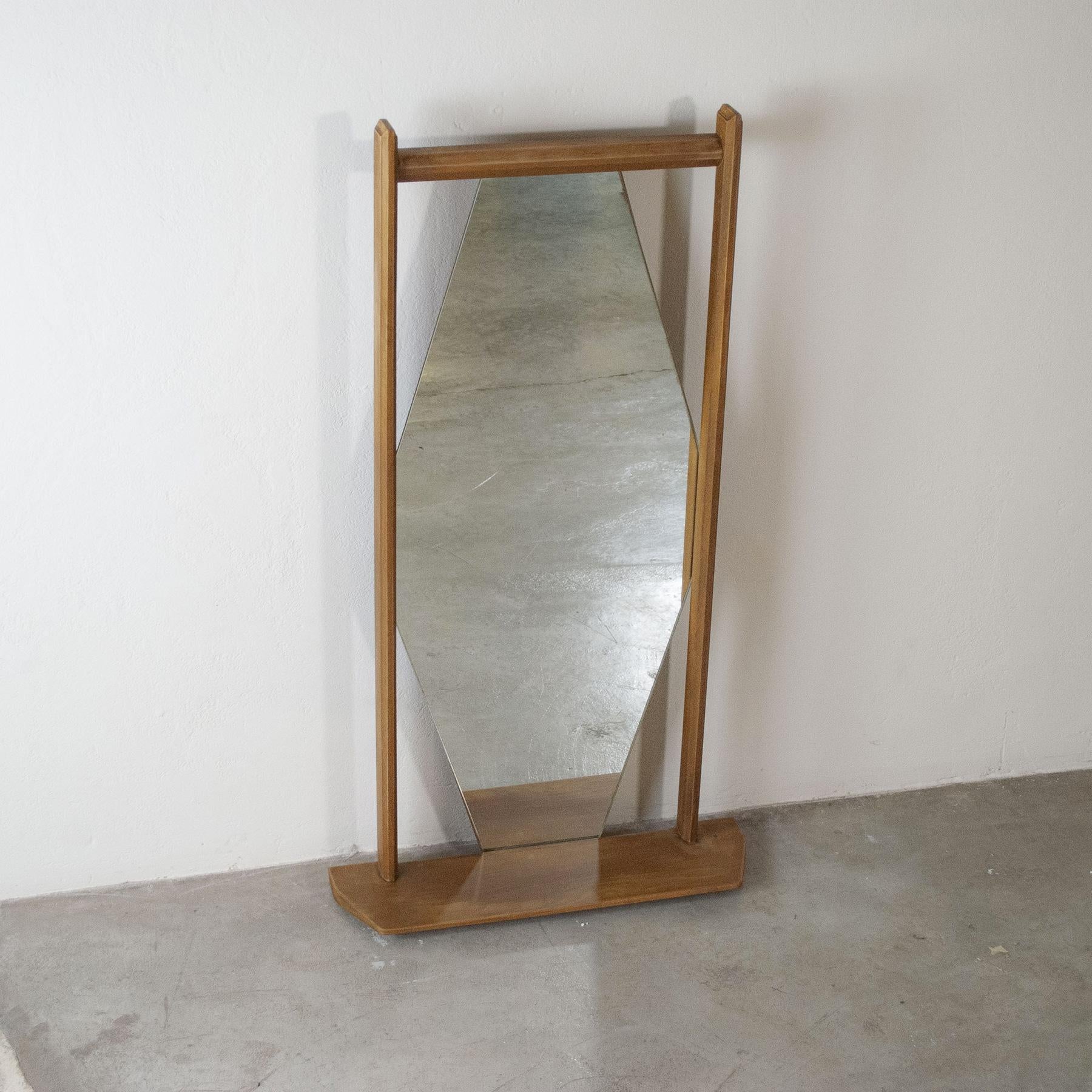 Ico Parisi hexagonal mirror 1960s. For Sale 2