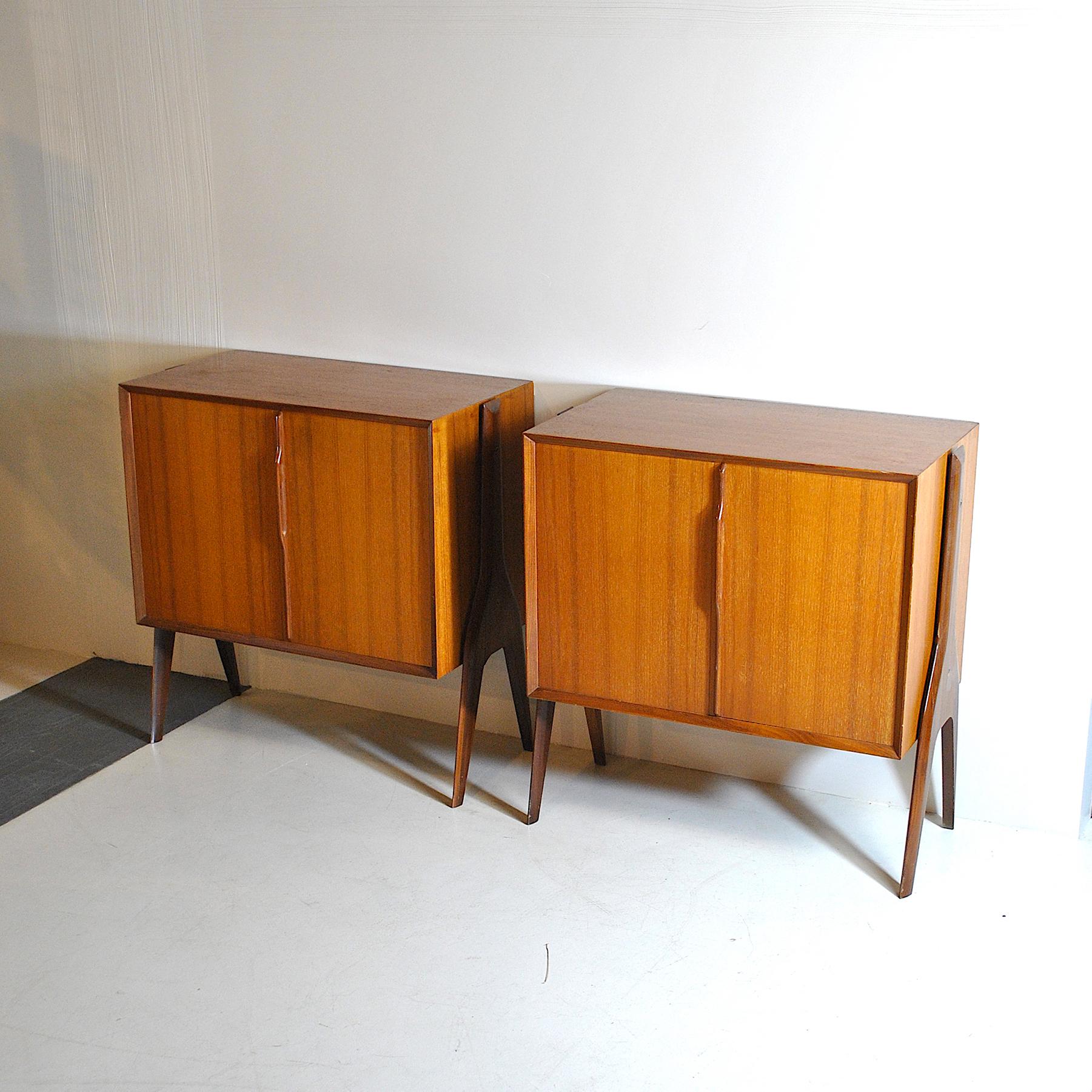 Ico Parisi in the Style Set of Cases in Wood In Good Condition In bari, IT