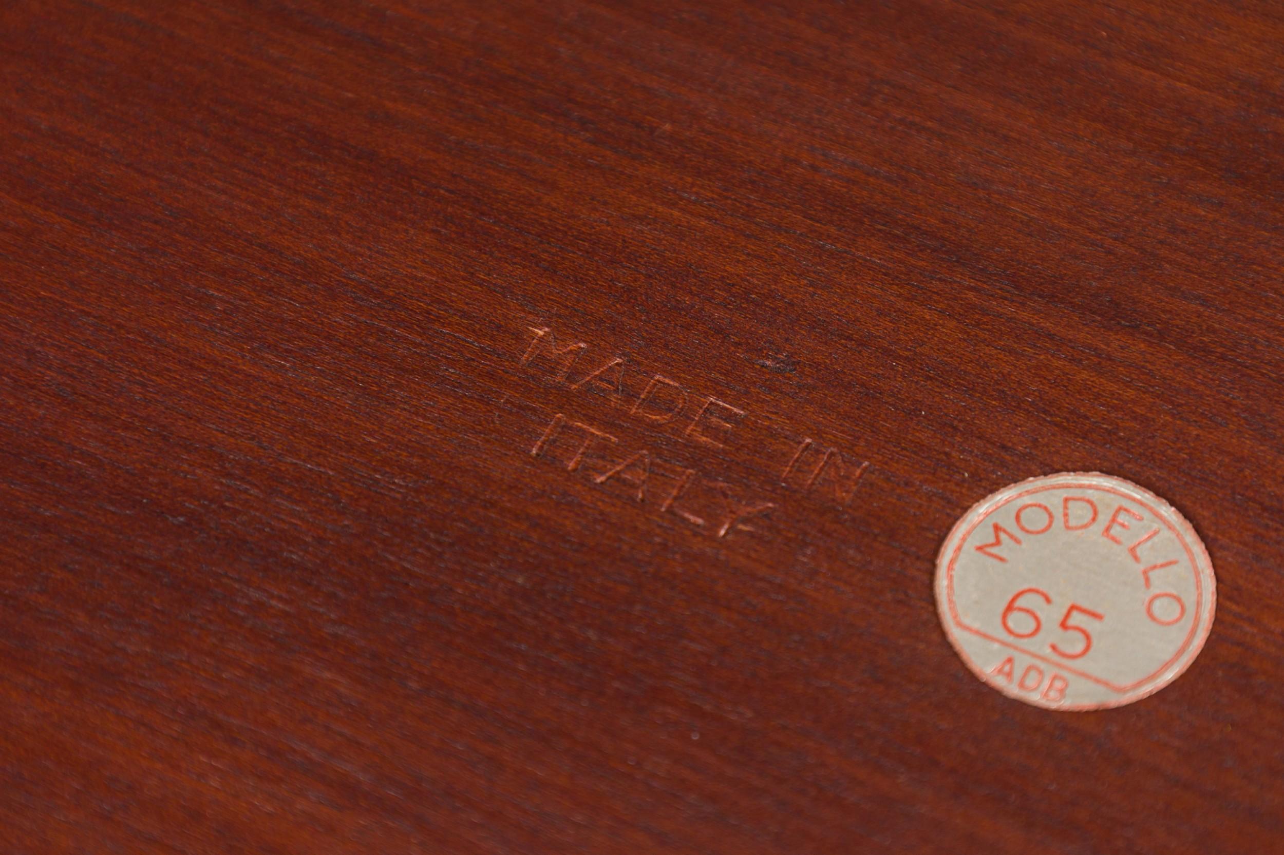 Ico Parisi Italian Mid-Century Rolling Bar Cart à 3 niveaux en vente 3