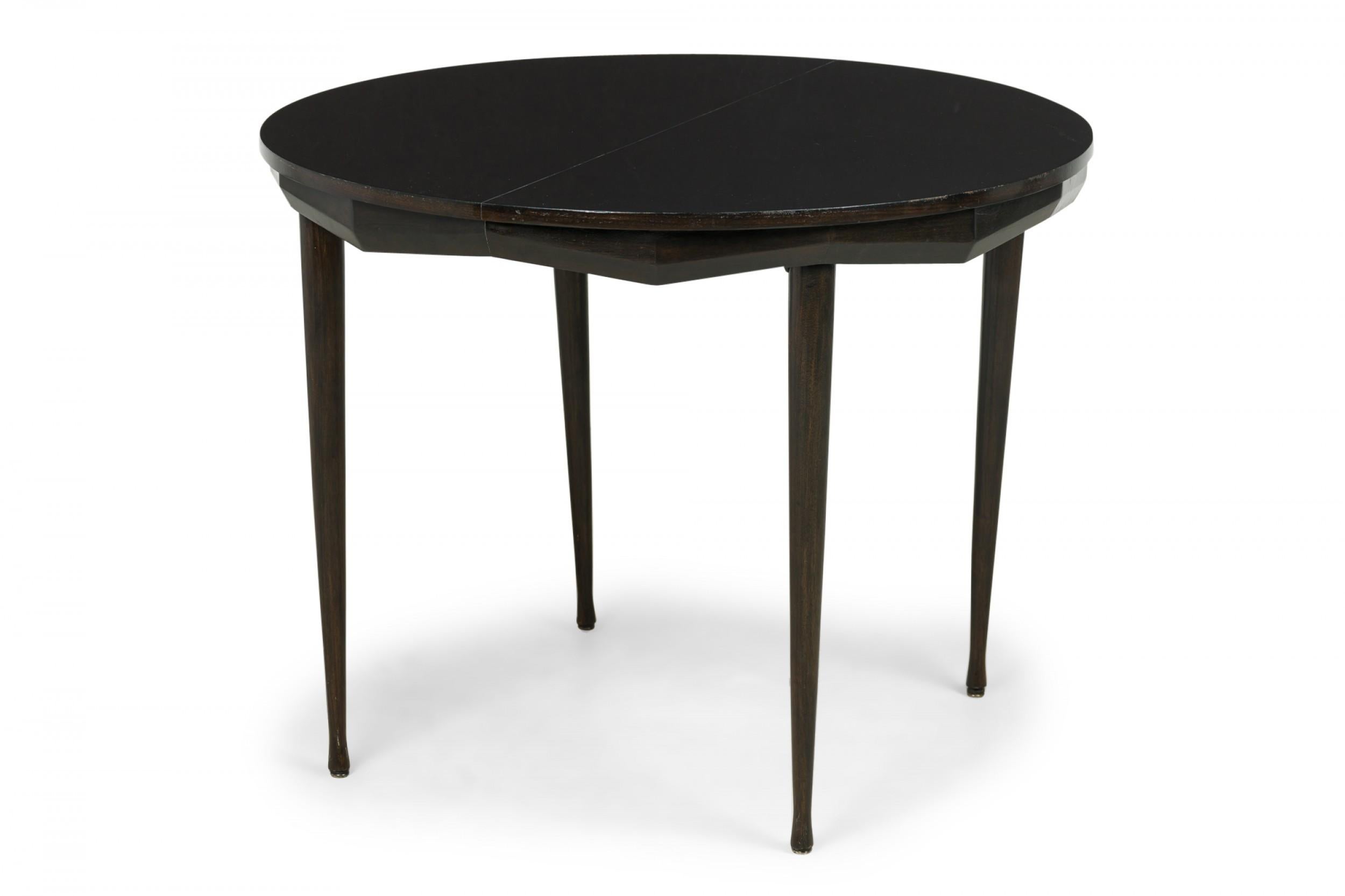 Ico Parisi Italian Mid-Century Circular Faceted Apron Dining / Center Table In Good Condition For Sale In New York, NY